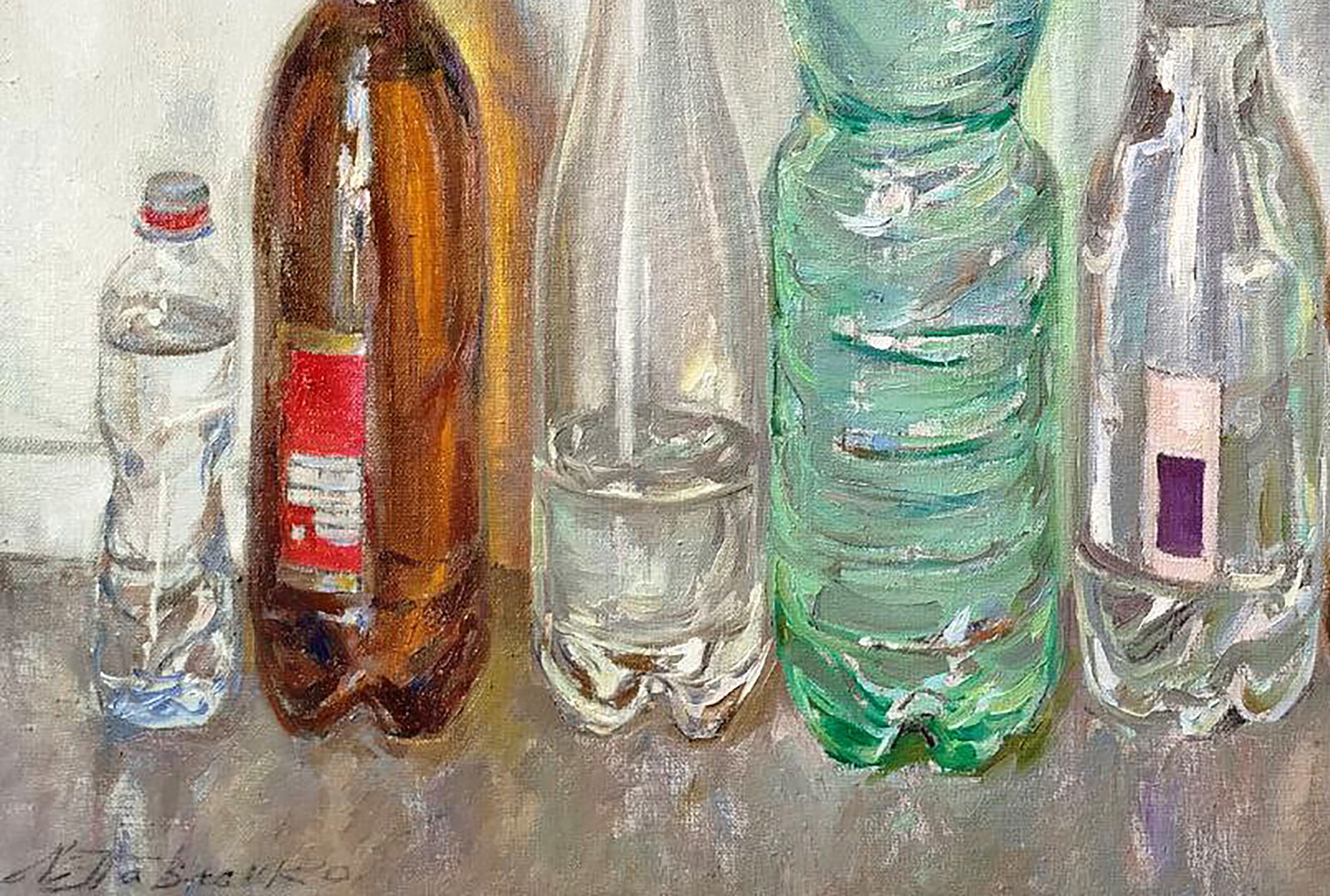Oil painting Drinking water, beer, moonshine Leonid Pavlenko - 4