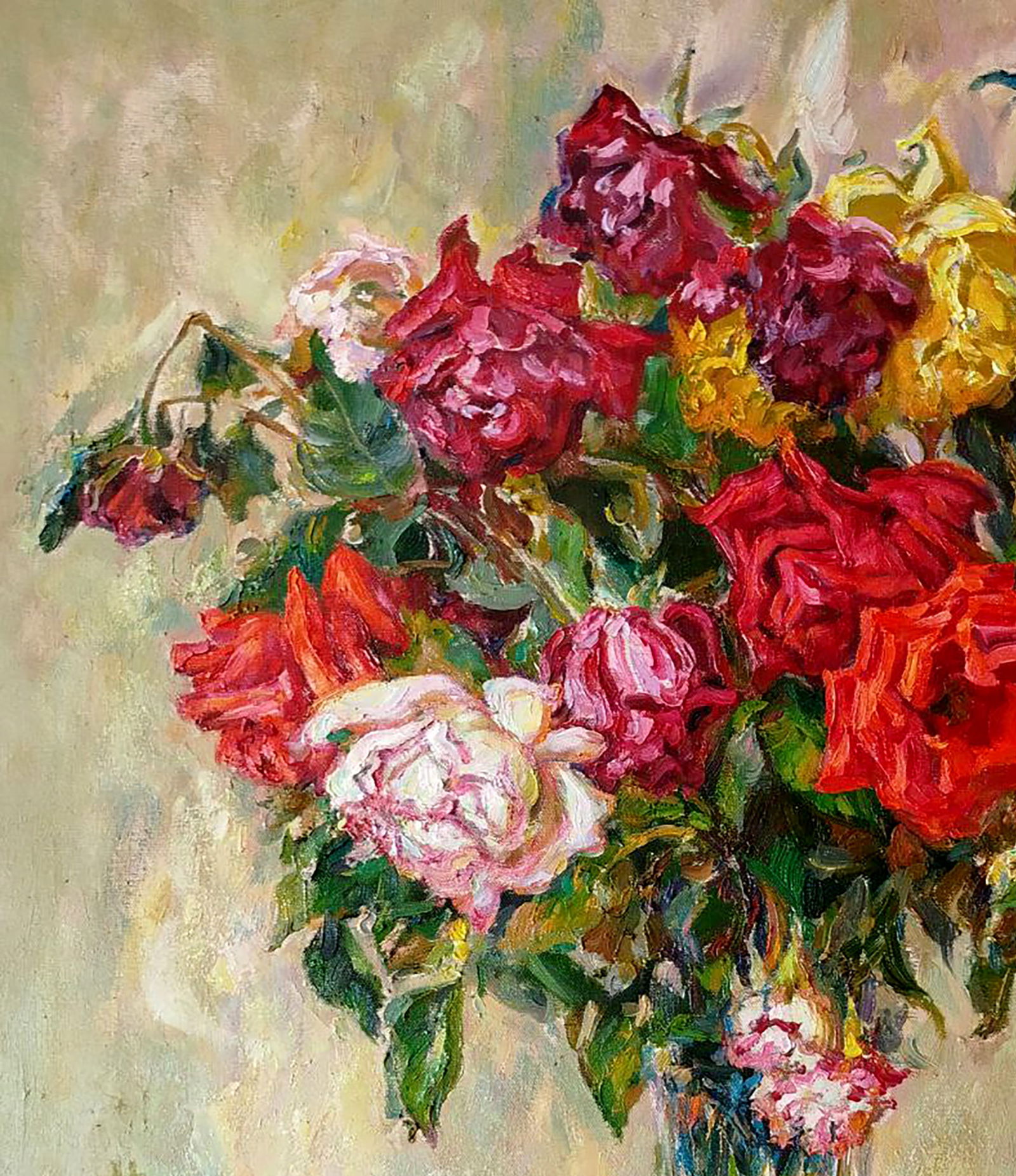 Oil painting Roses Leonid Pavlenko - 2