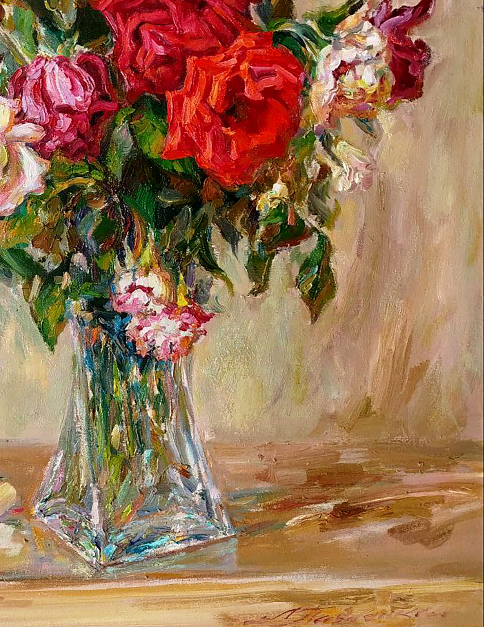 Oil painting Roses Leonid Pavlenko - 5