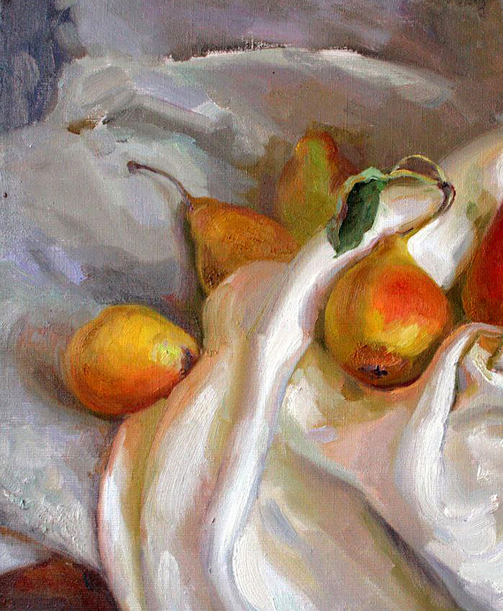 Oil painting Grandma's pears Leonid Pavlenko - 2