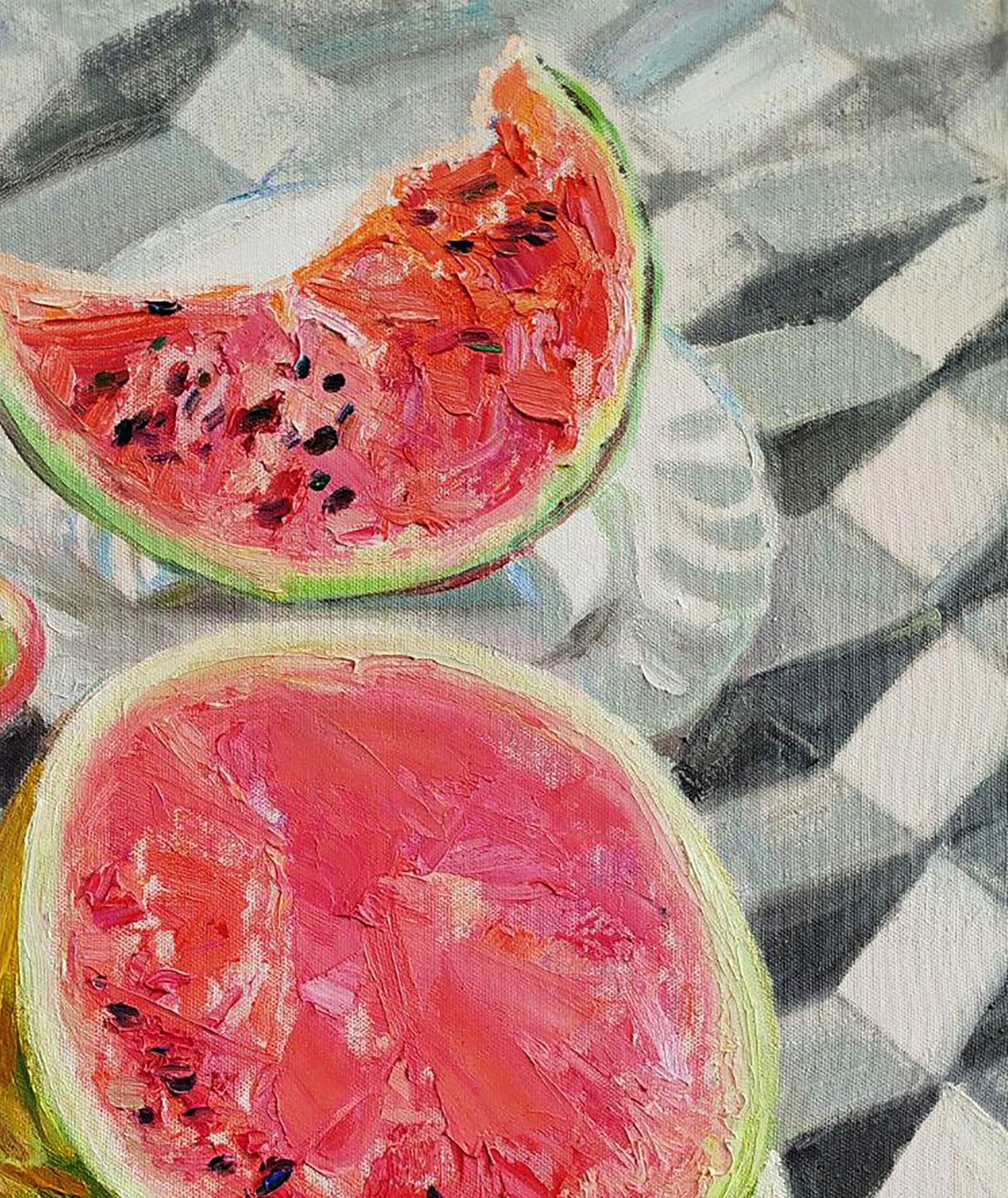 Oil painting Watermelon with apple Leonid Pavlenko - 3