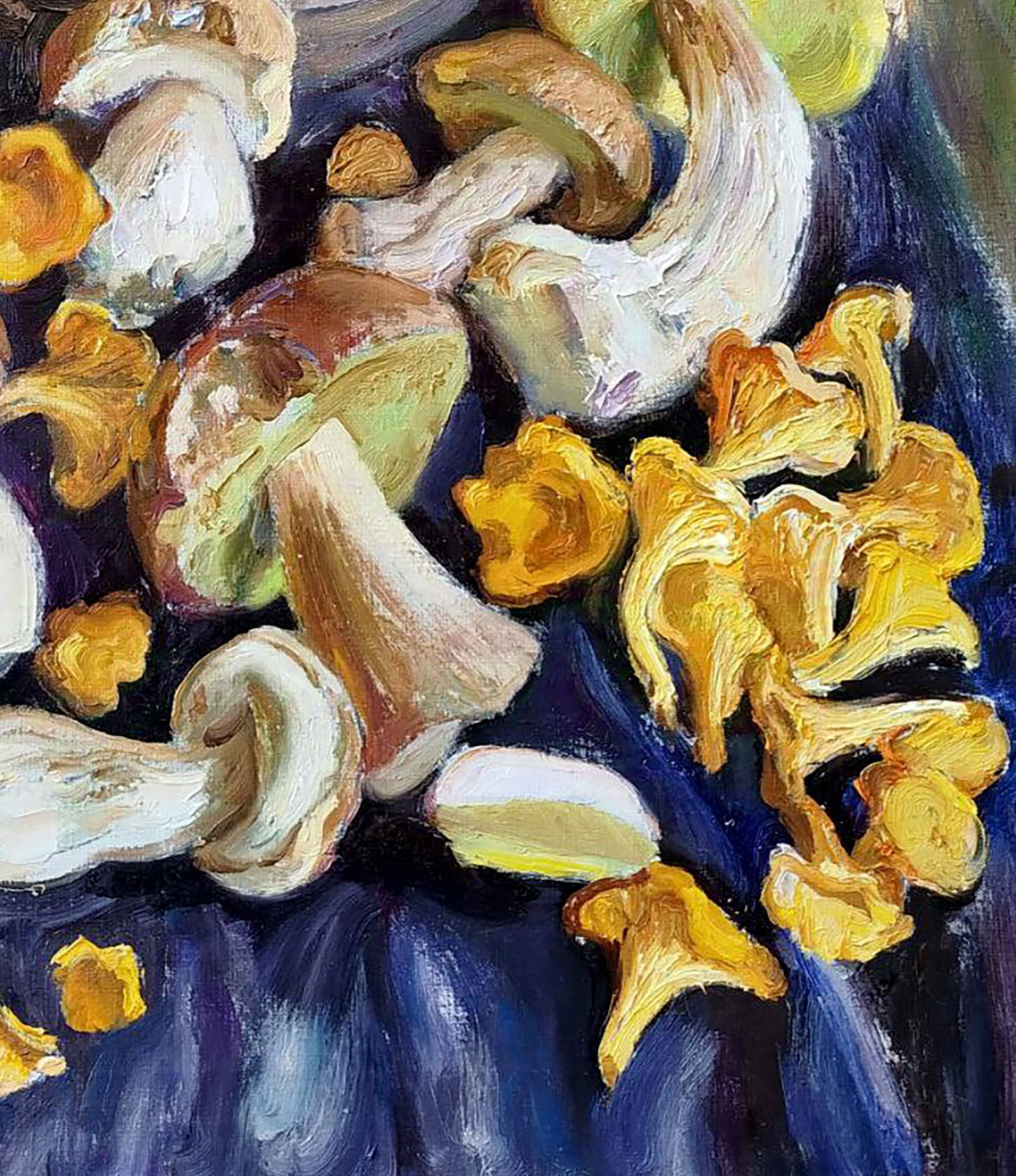 Oil painting Yellow with white mushrooms Leonid Pavlenko - 5