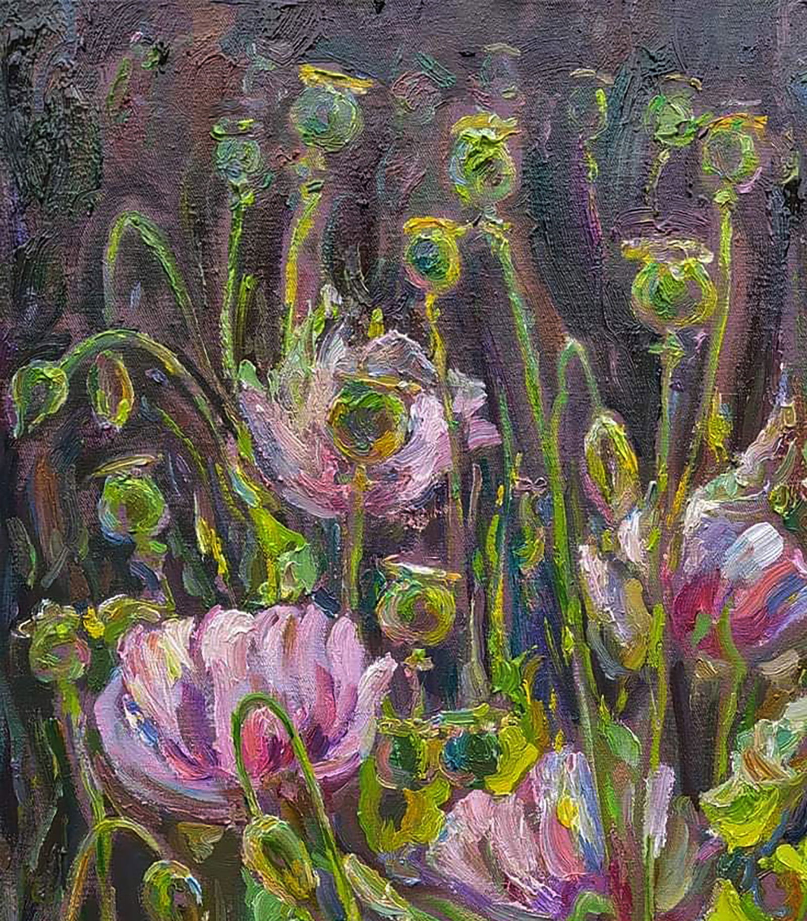 Oil painting Pink poppies Leonid Pavlenko - 2