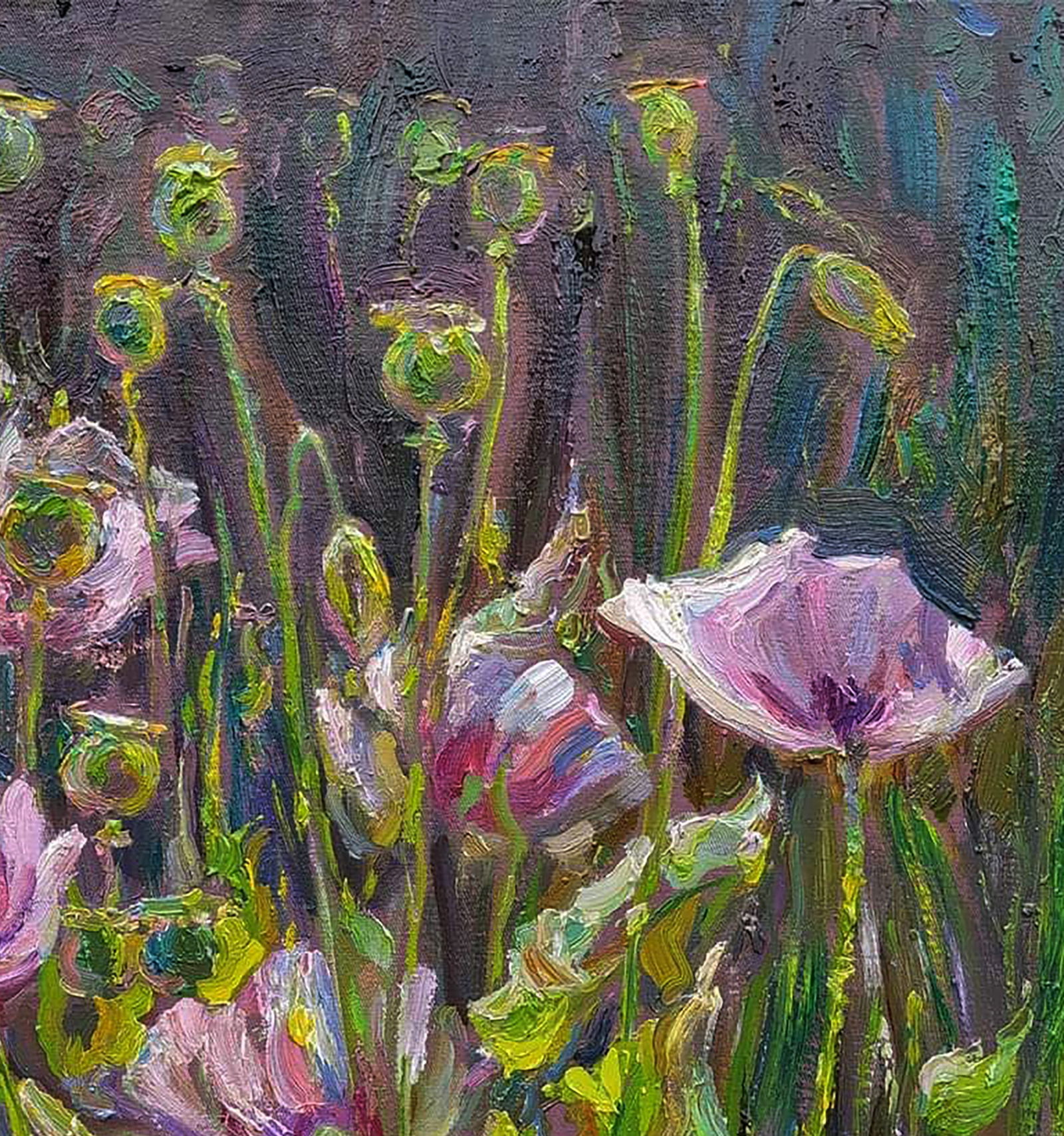 Oil painting Pink poppies Leonid Pavlenko - 3