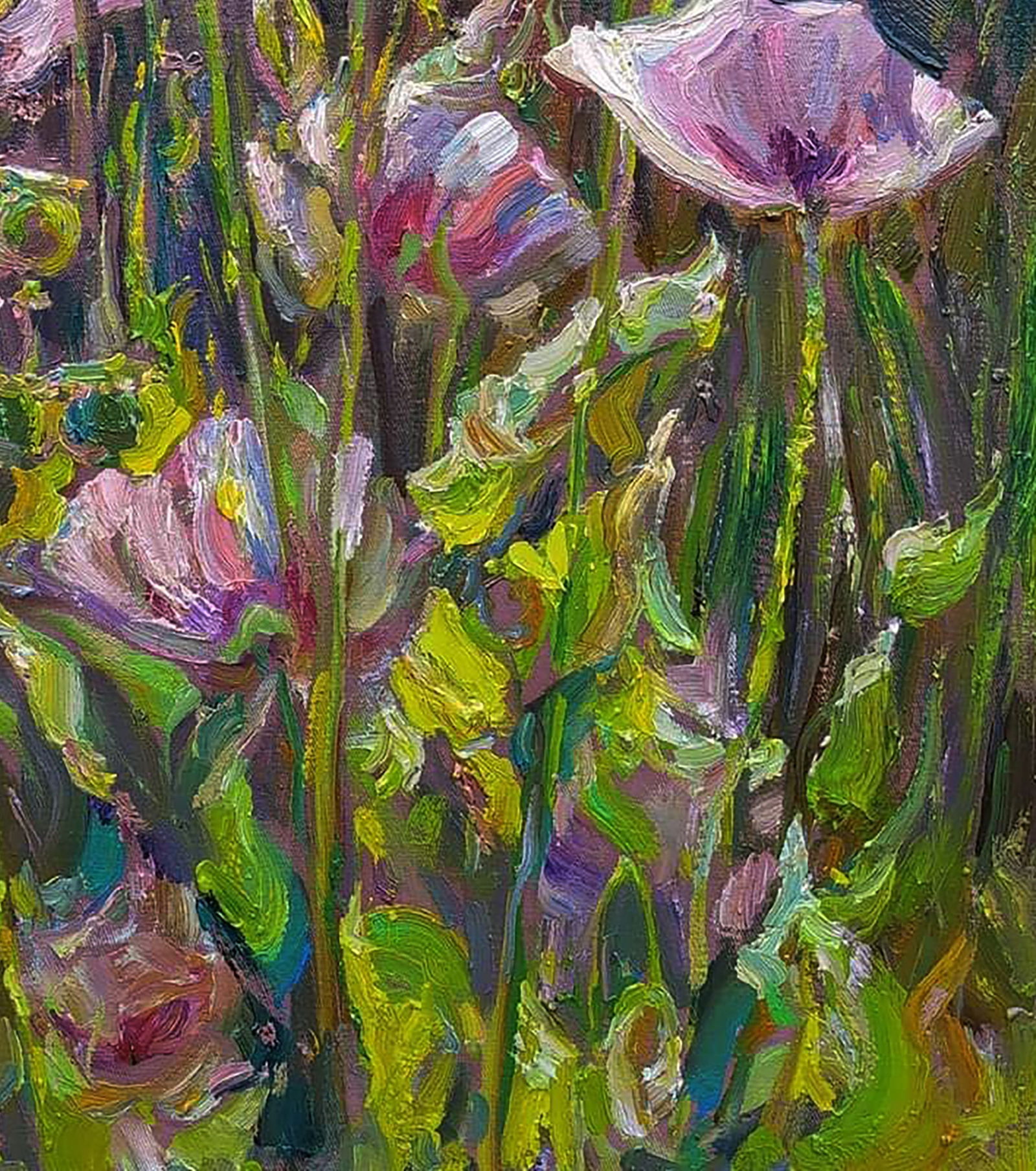 Oil painting Pink poppies Leonid Pavlenko - 5