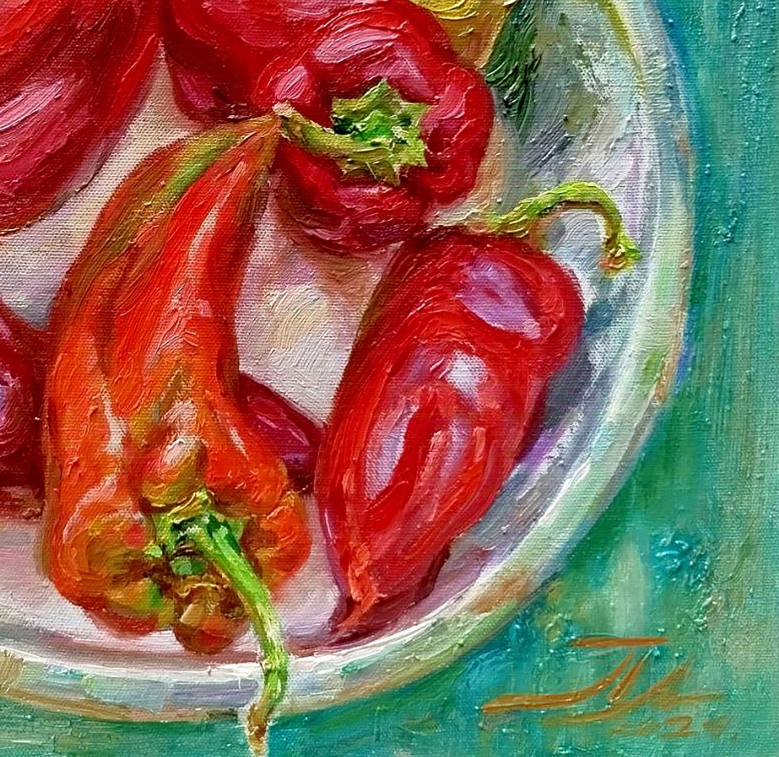 Oil painting Sweet pepper Leonid Pavlenko - 5