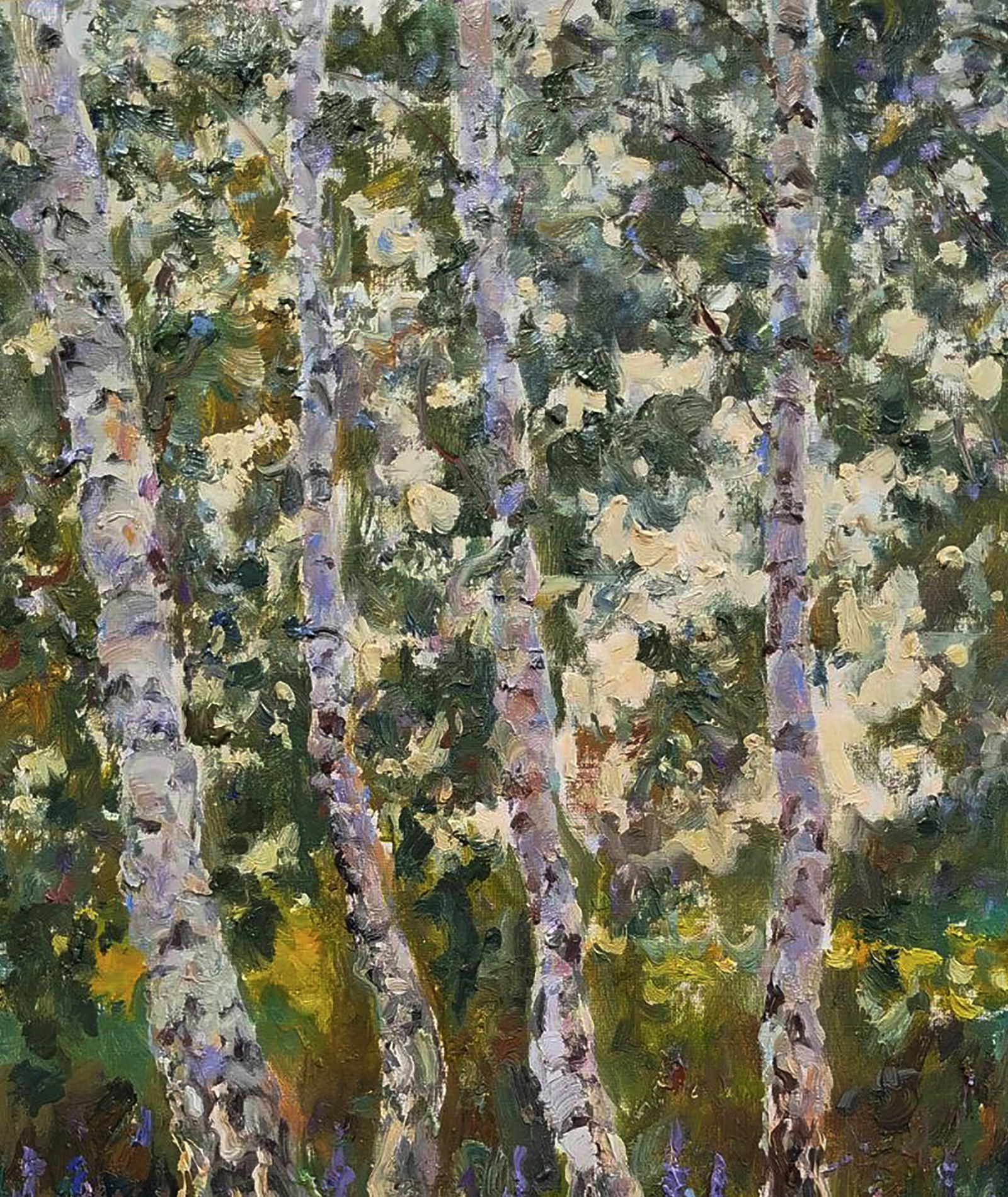 Oil painting Lupine is blooming Leonid Pavlenko - 2