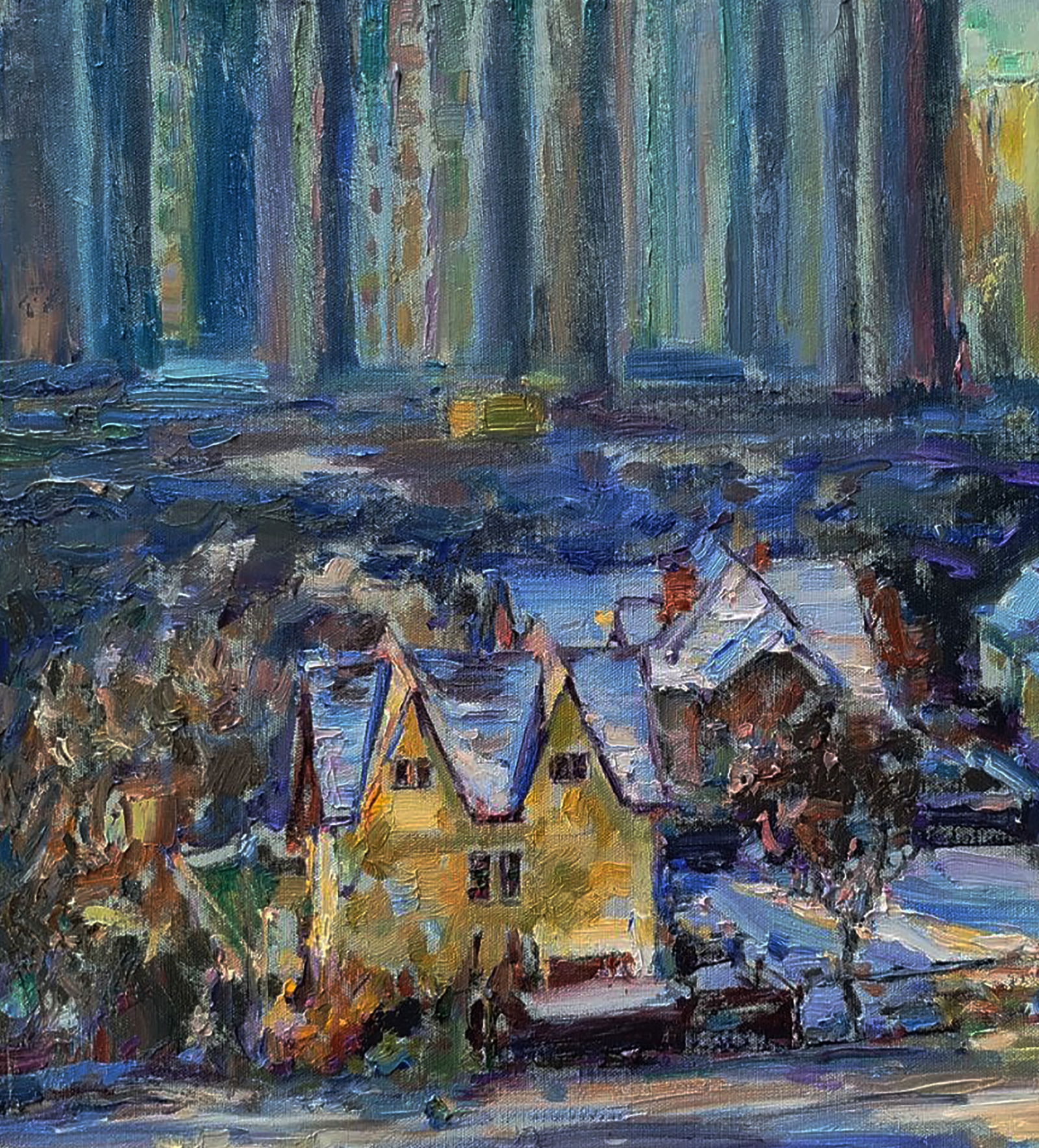 Oil painting On the outskirts of the city Leonid Pavlenko - 2