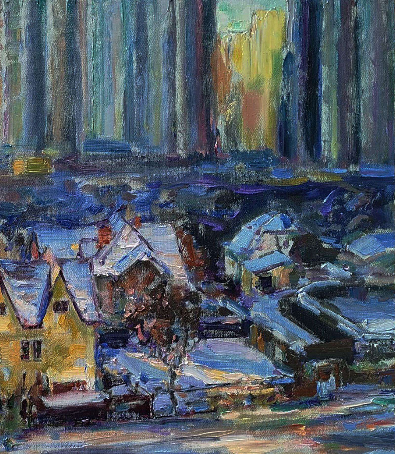 Oil painting On the outskirts of the city Leonid Pavlenko - 3