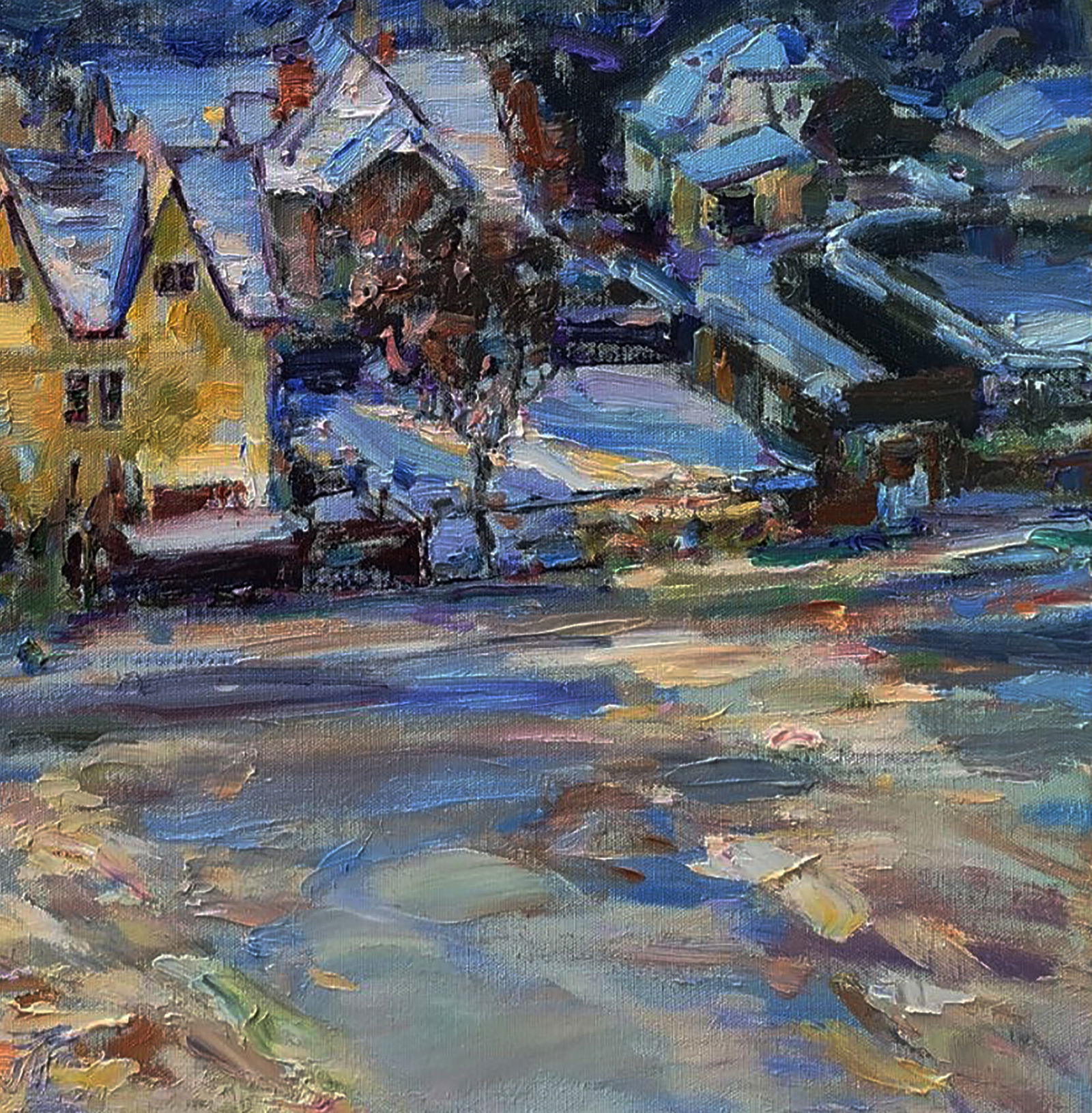 Oil painting On the outskirts of the city Leonid Pavlenko - 5