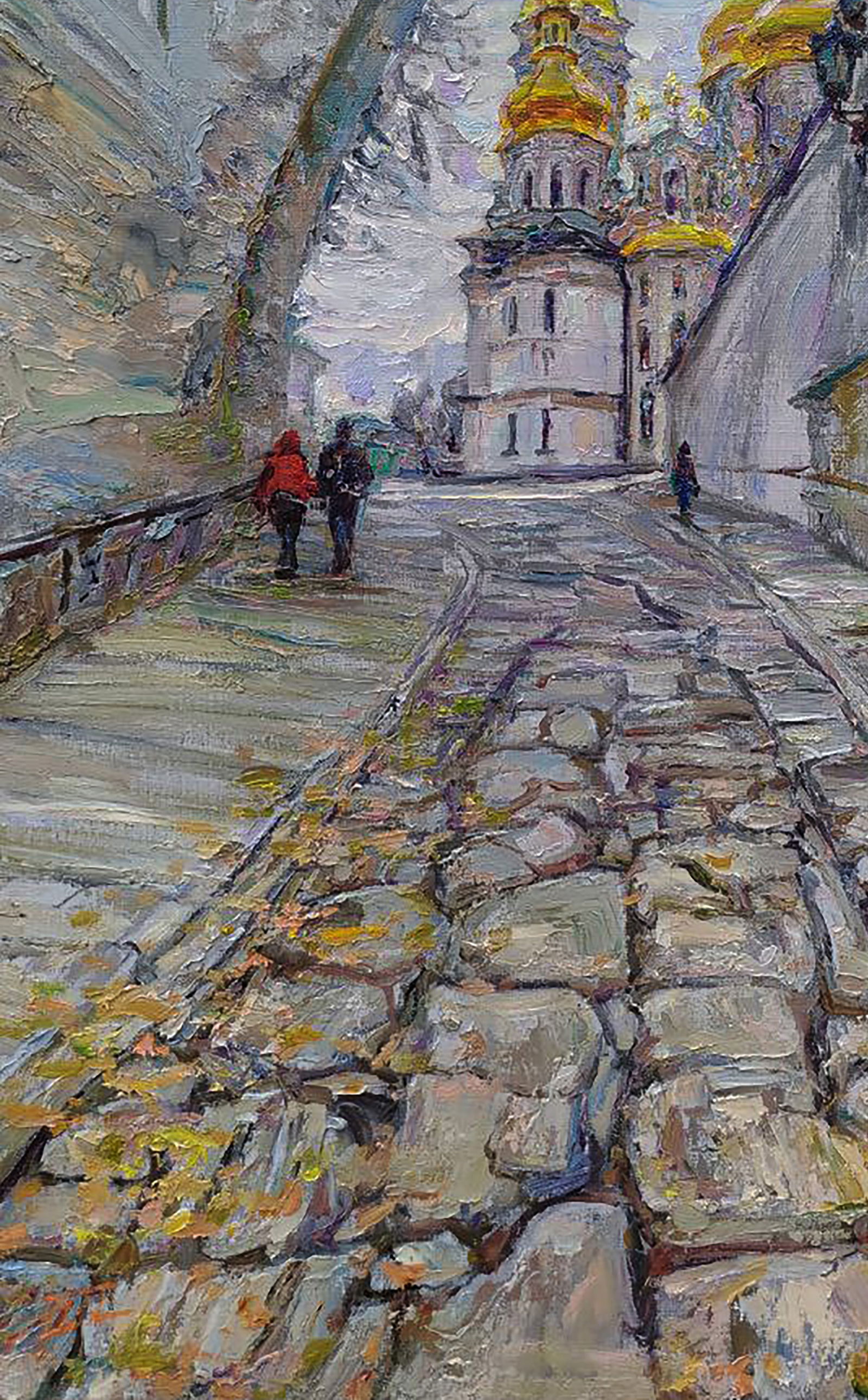 Oil painting The road to the cathedral Leonid Pavlenko - 4