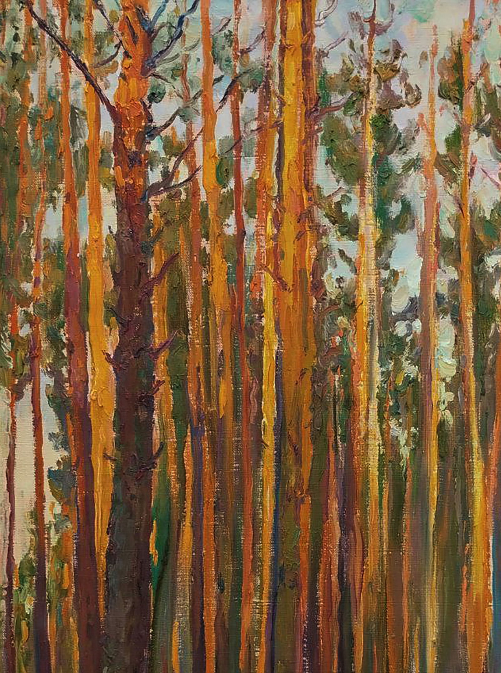 Oil painting Pine forest Leonid Pavlenko - 2