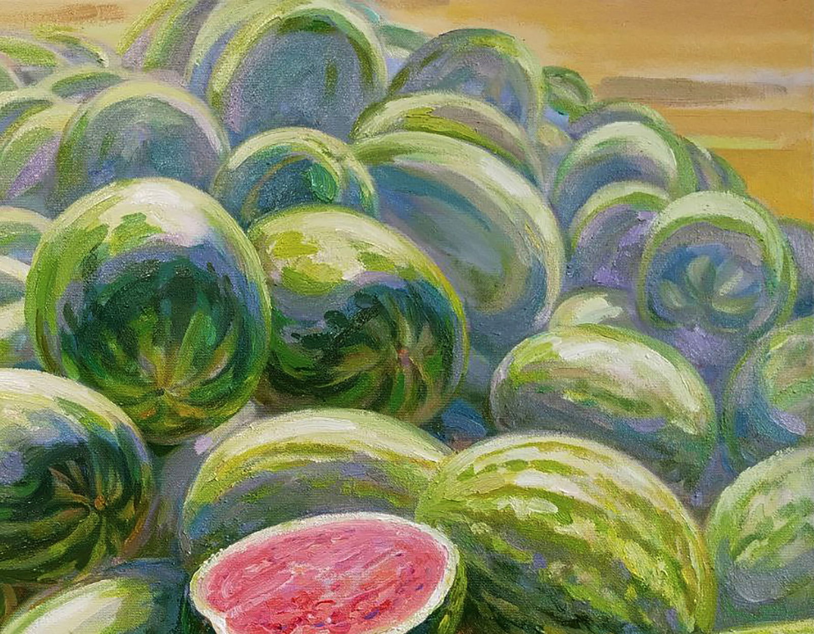 Oil painting Watermelon harvest Leonid Pavlenko - 3