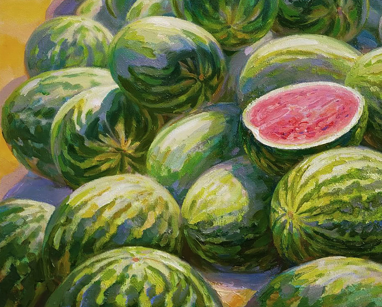 Oil painting Watermelon harvest Leonid Pavlenko - 4