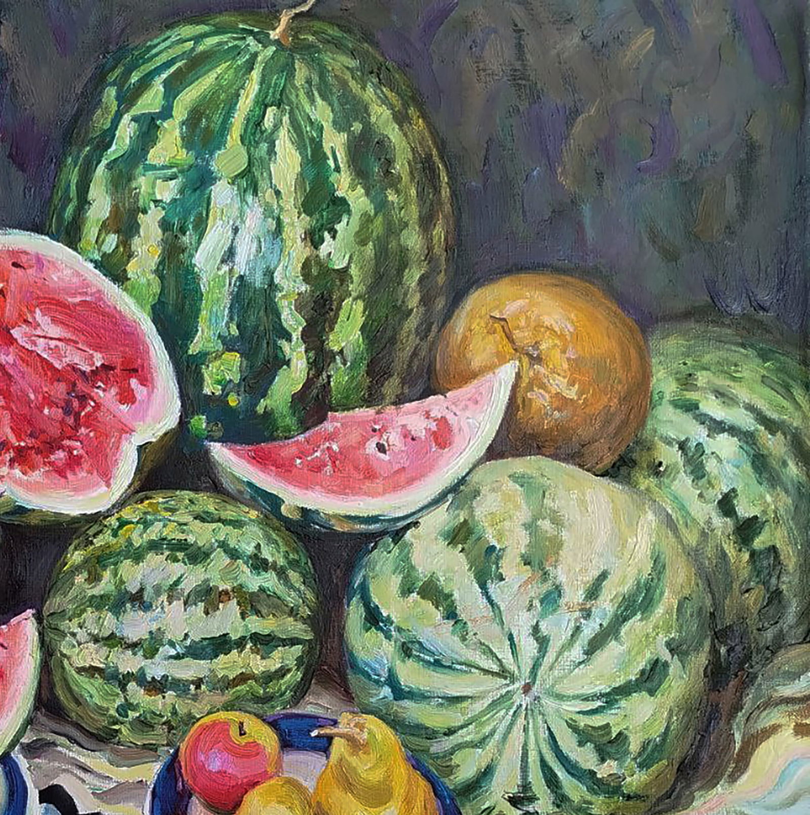 Oil painting Watermelons and melons Leonid Pavlenko - 5