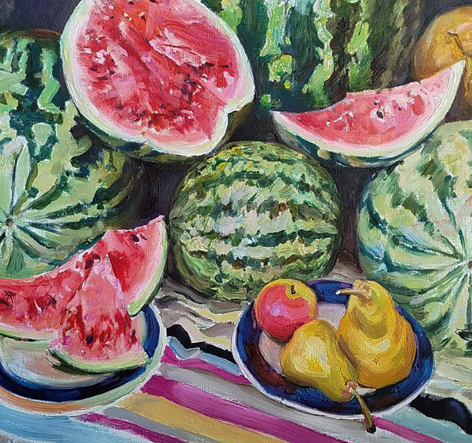 Oil painting Watermelons and melons Leonid Pavlenko - 6