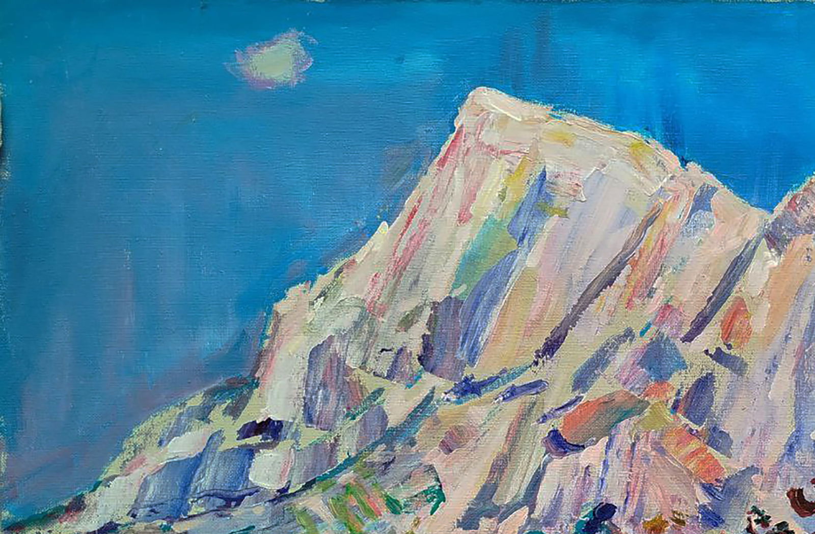 Acrylic painting White mountain Leonid Pavlenko - 4