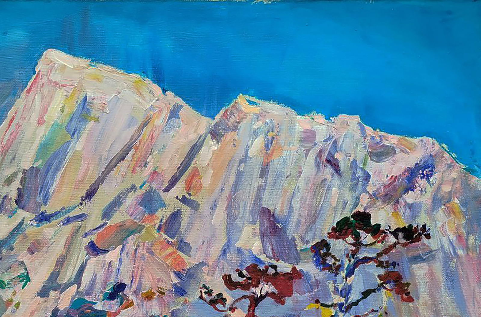 Acrylic painting White mountain Leonid Pavlenko - 5