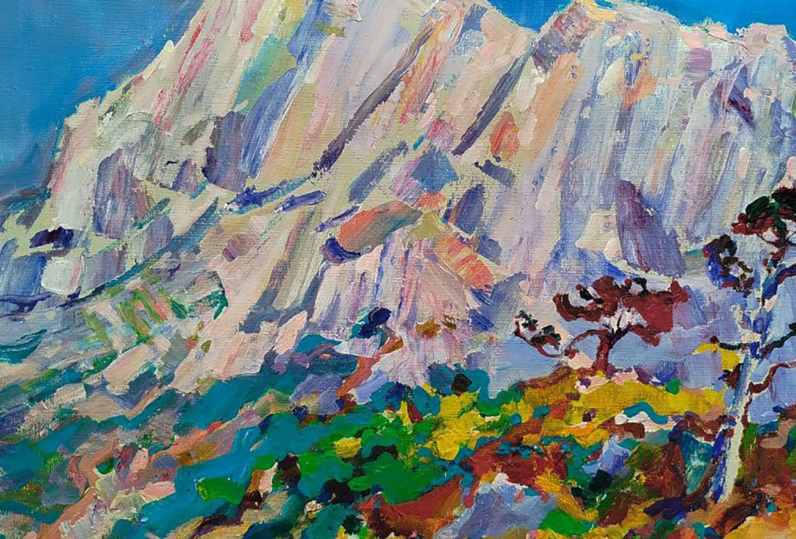 Acrylic painting White mountain Leonid Pavlenko - 6