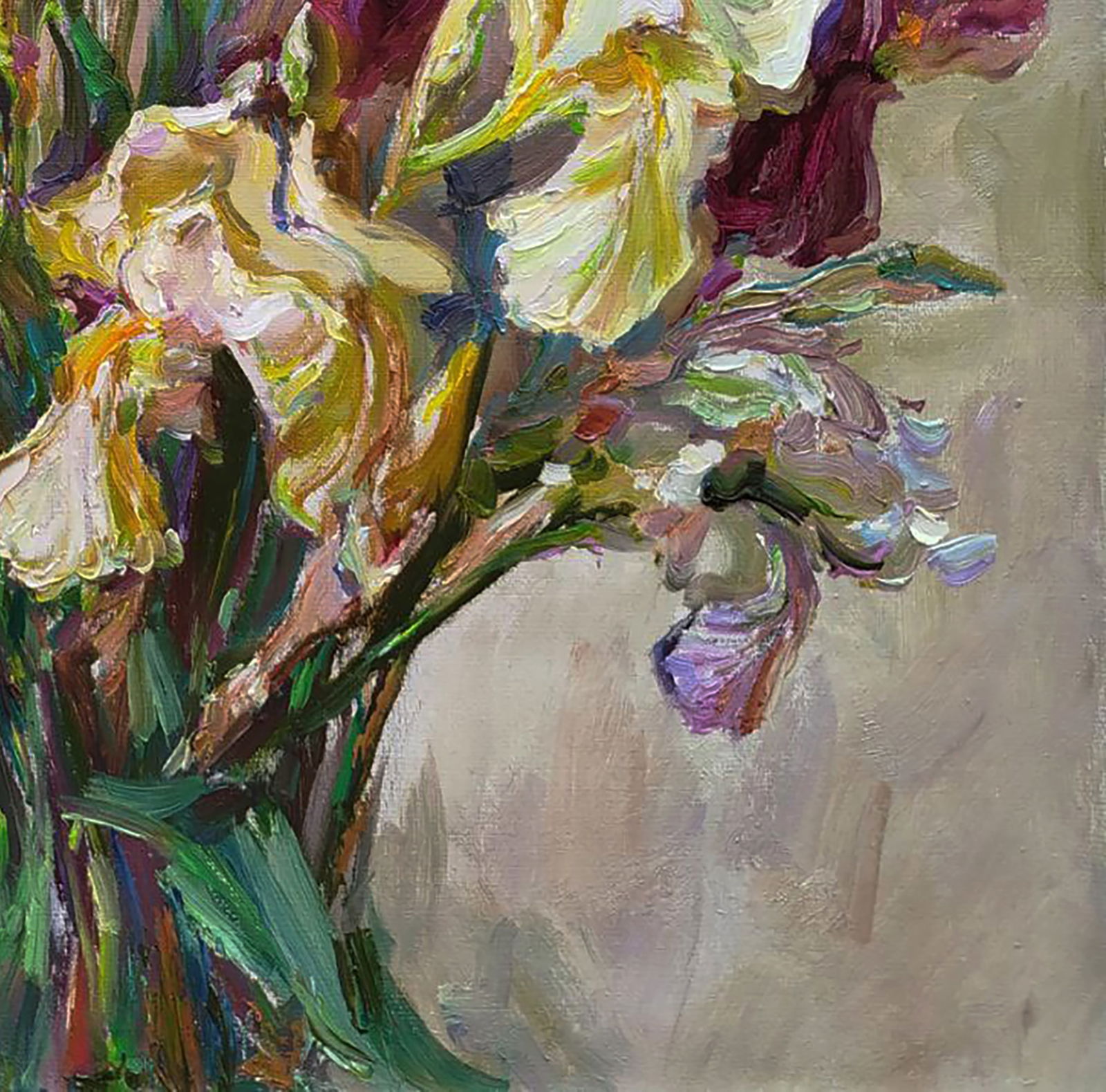 Oil painting Bouquet of irises Leonid Pavlenko - 2