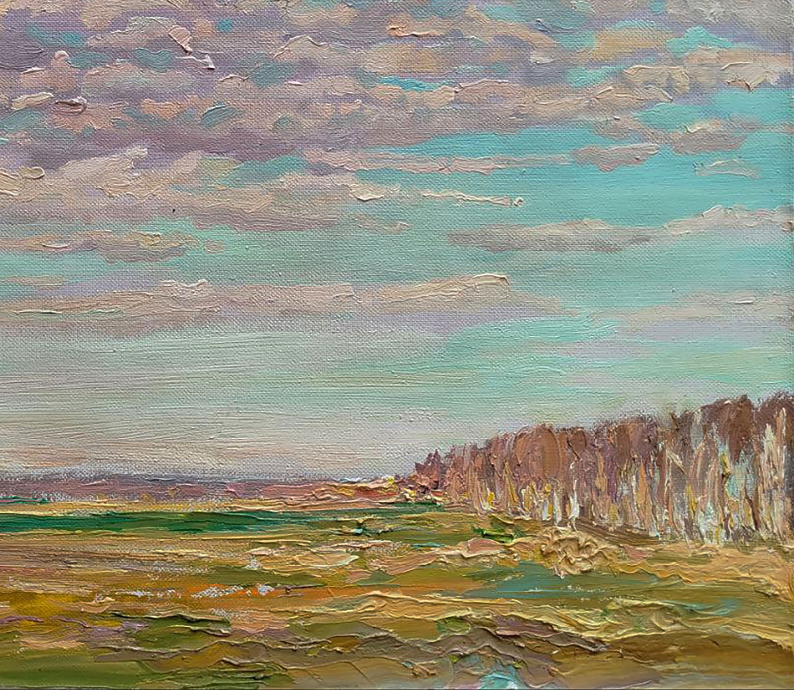 Oil painting Spring expanses of fields Leonid Pavlenko - 2