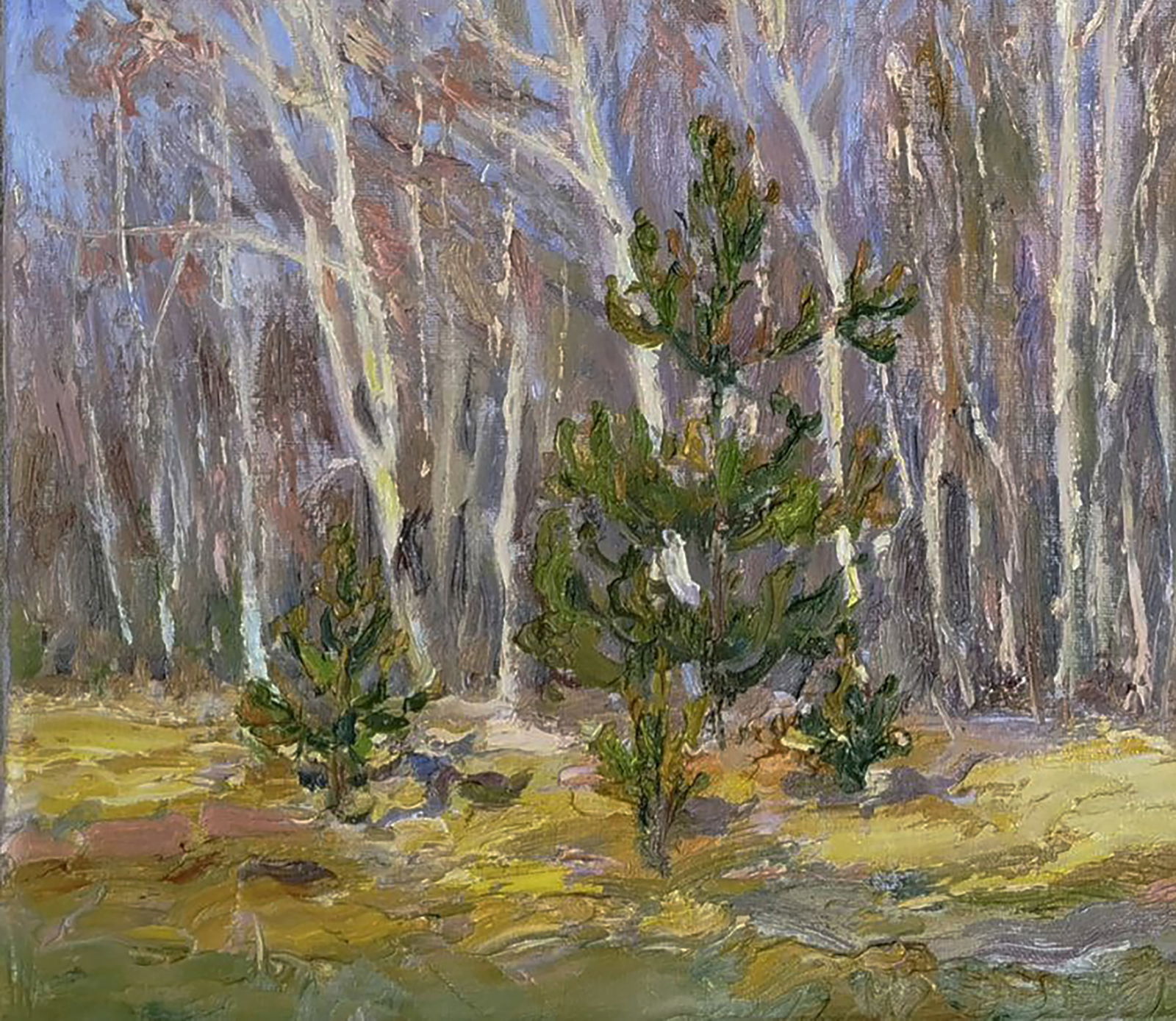 Oil painting Spring blooming forest Leonid Pavlenko - 3