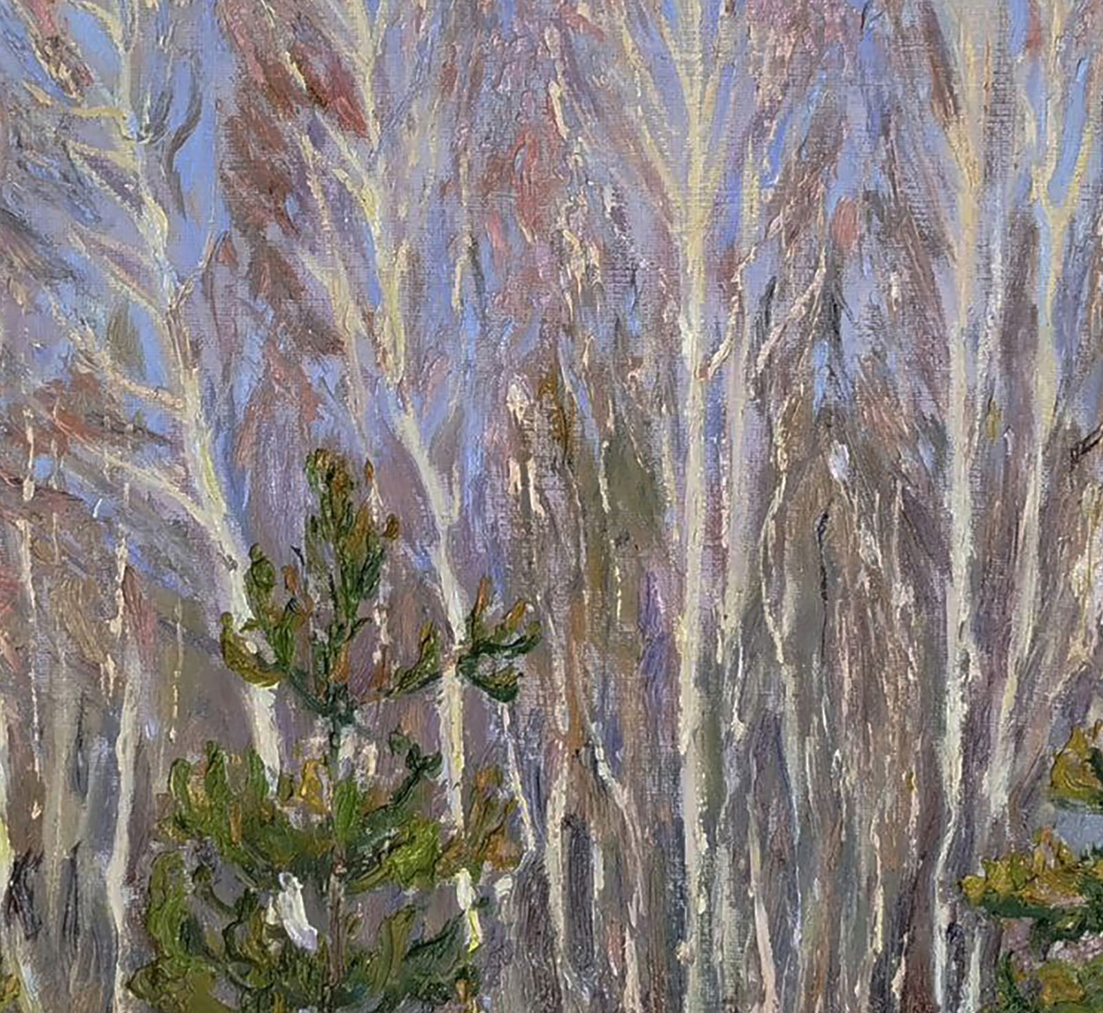 Oil painting Spring blooming forest Leonid Pavlenko - 6