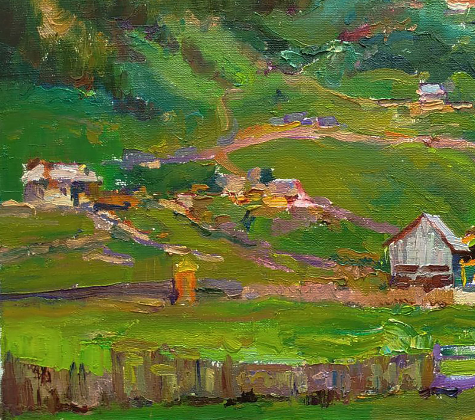 Oil painting Evening mountains Leonid Pavlenko - 3