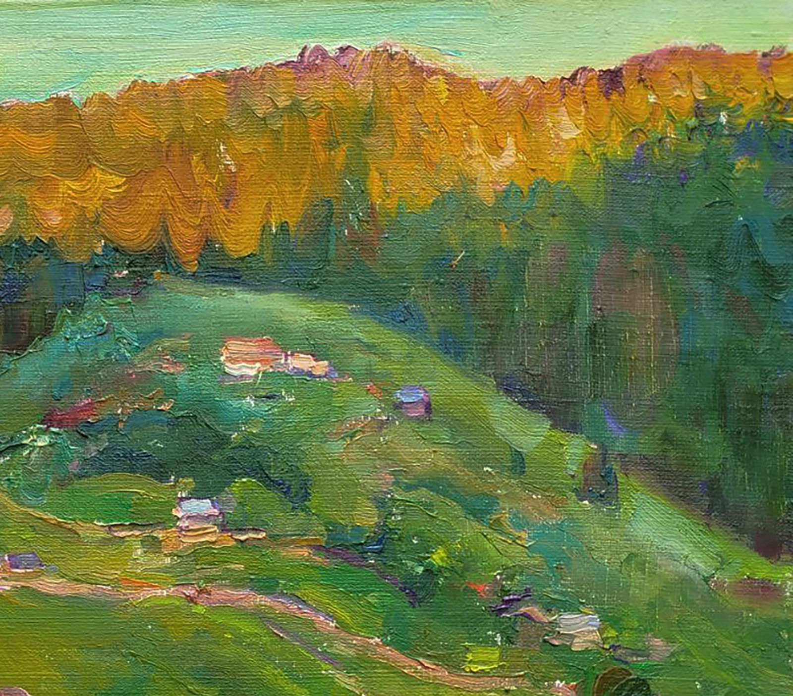 Oil painting Evening mountains Leonid Pavlenko - 5