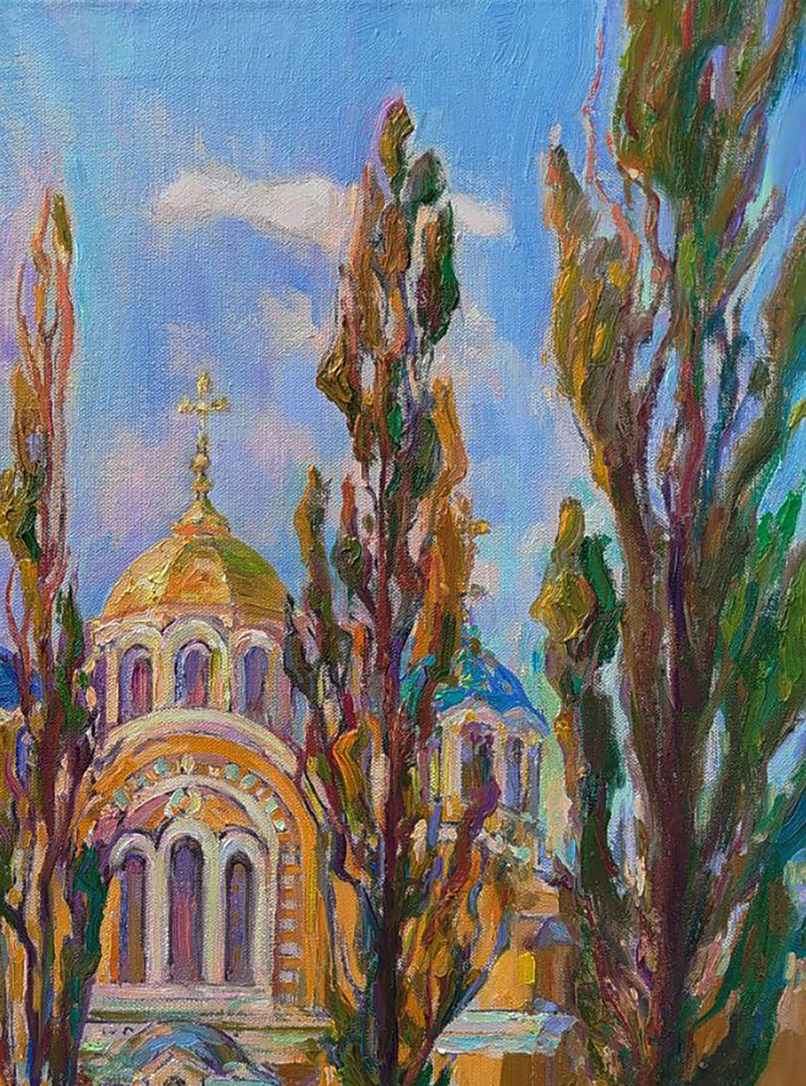 Oil painting City Church Leonid Pavlenko - 5