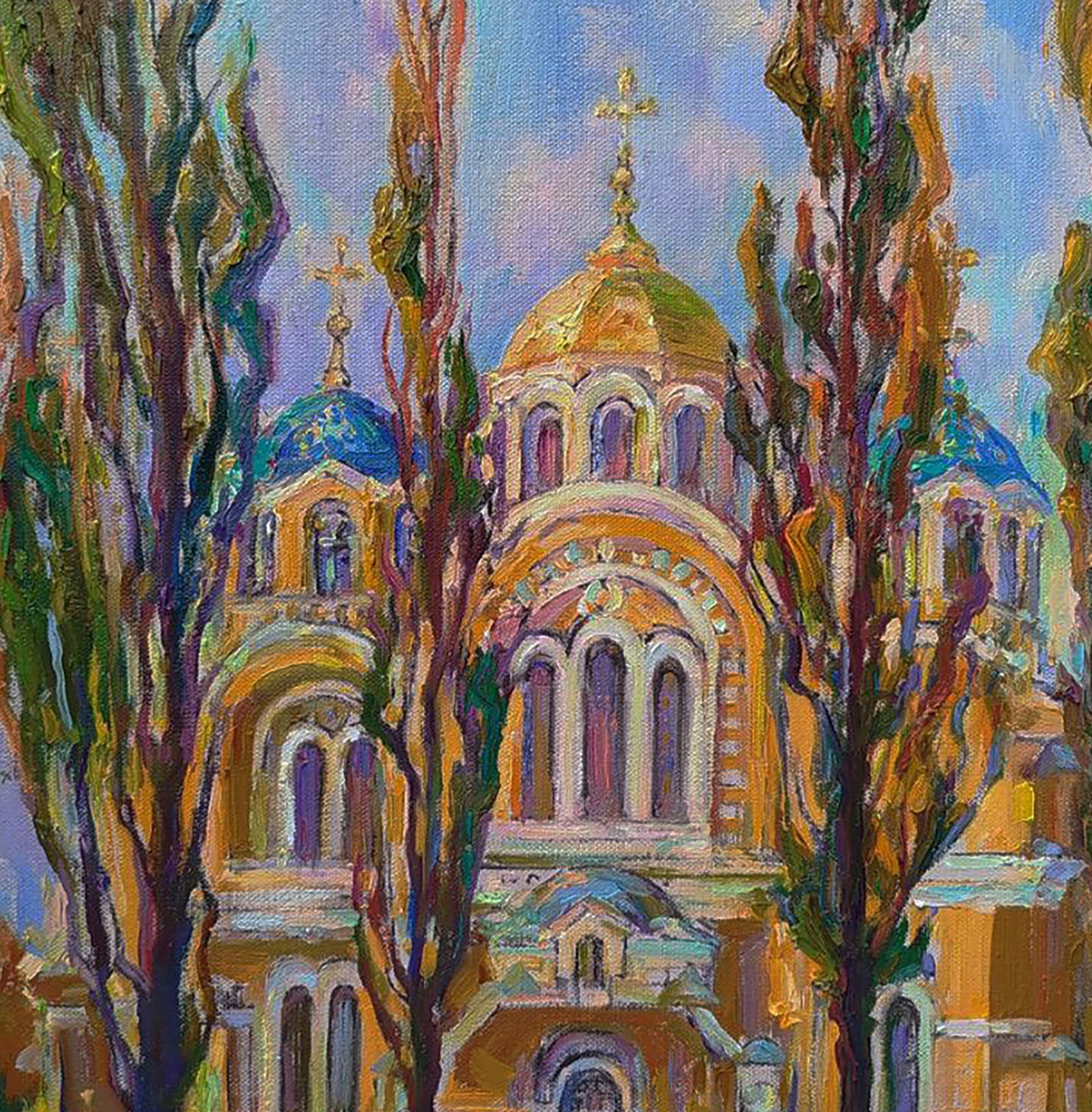 Oil painting City Church Leonid Pavlenko - 6