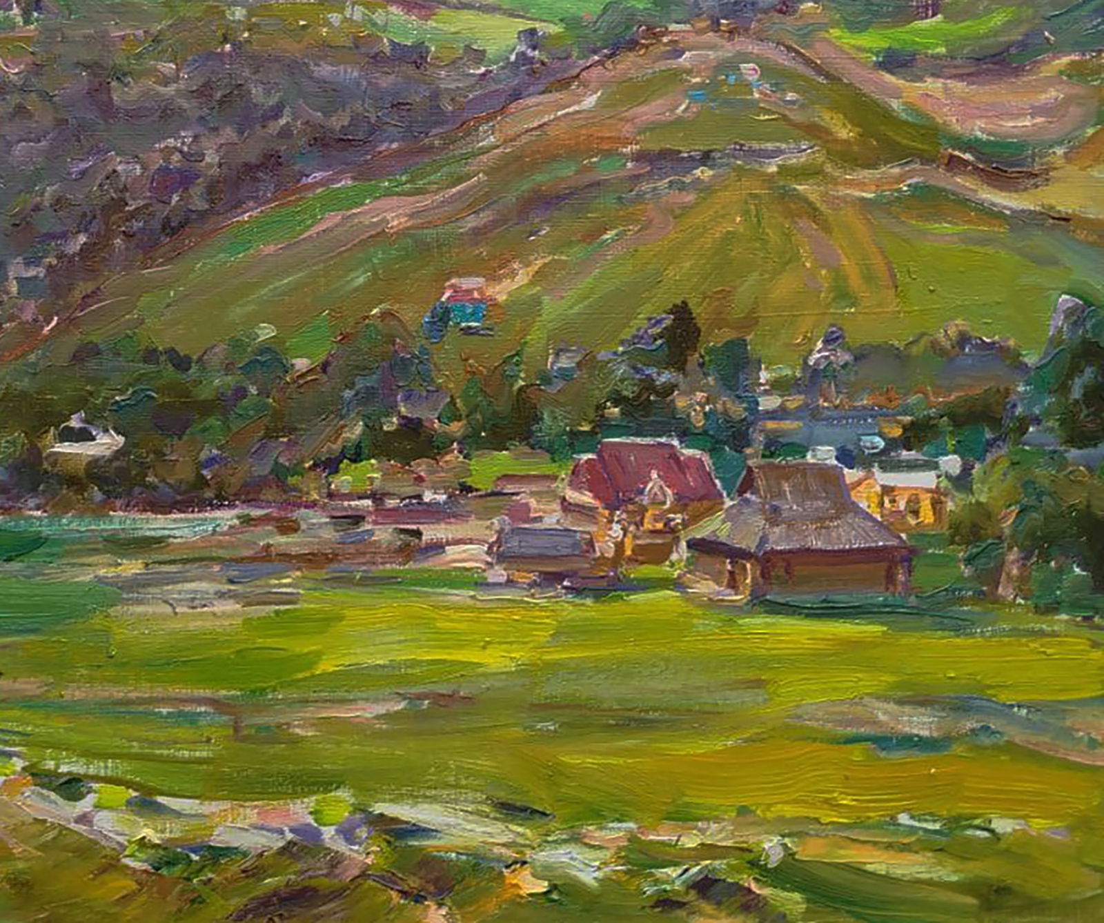 Oil painting Rural mountains Leonid Pavlenko - 2