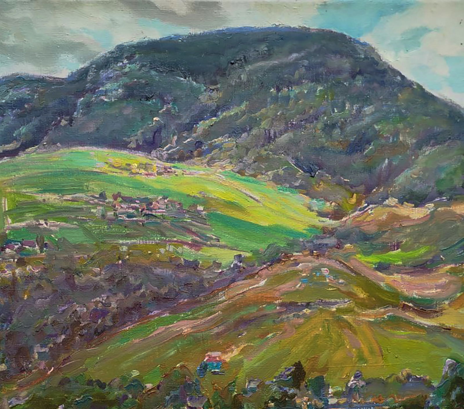 Oil painting Rural mountains Leonid Pavlenko - 5