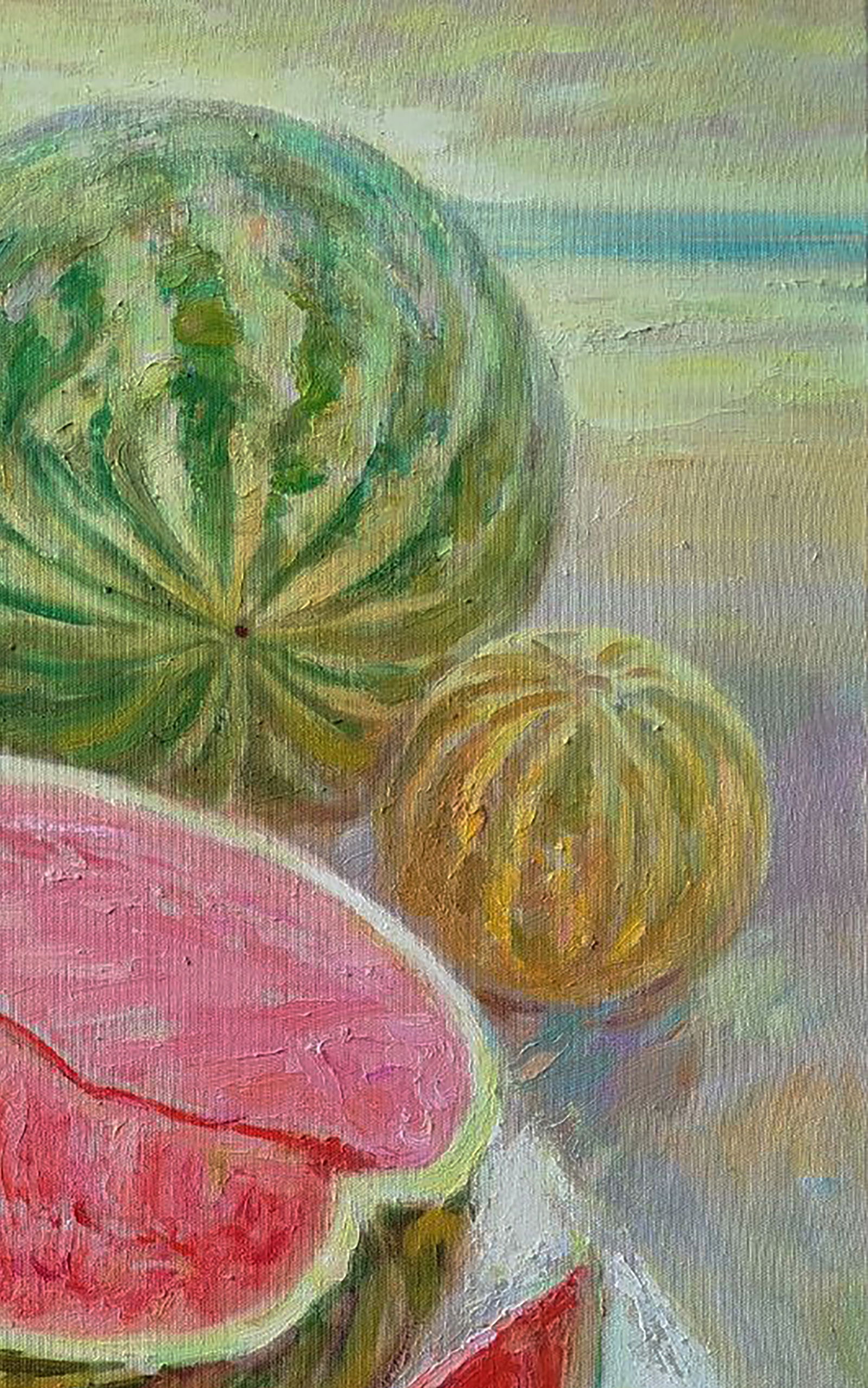Oil painting Melon with watermelons Leonid Pavlenko - 5