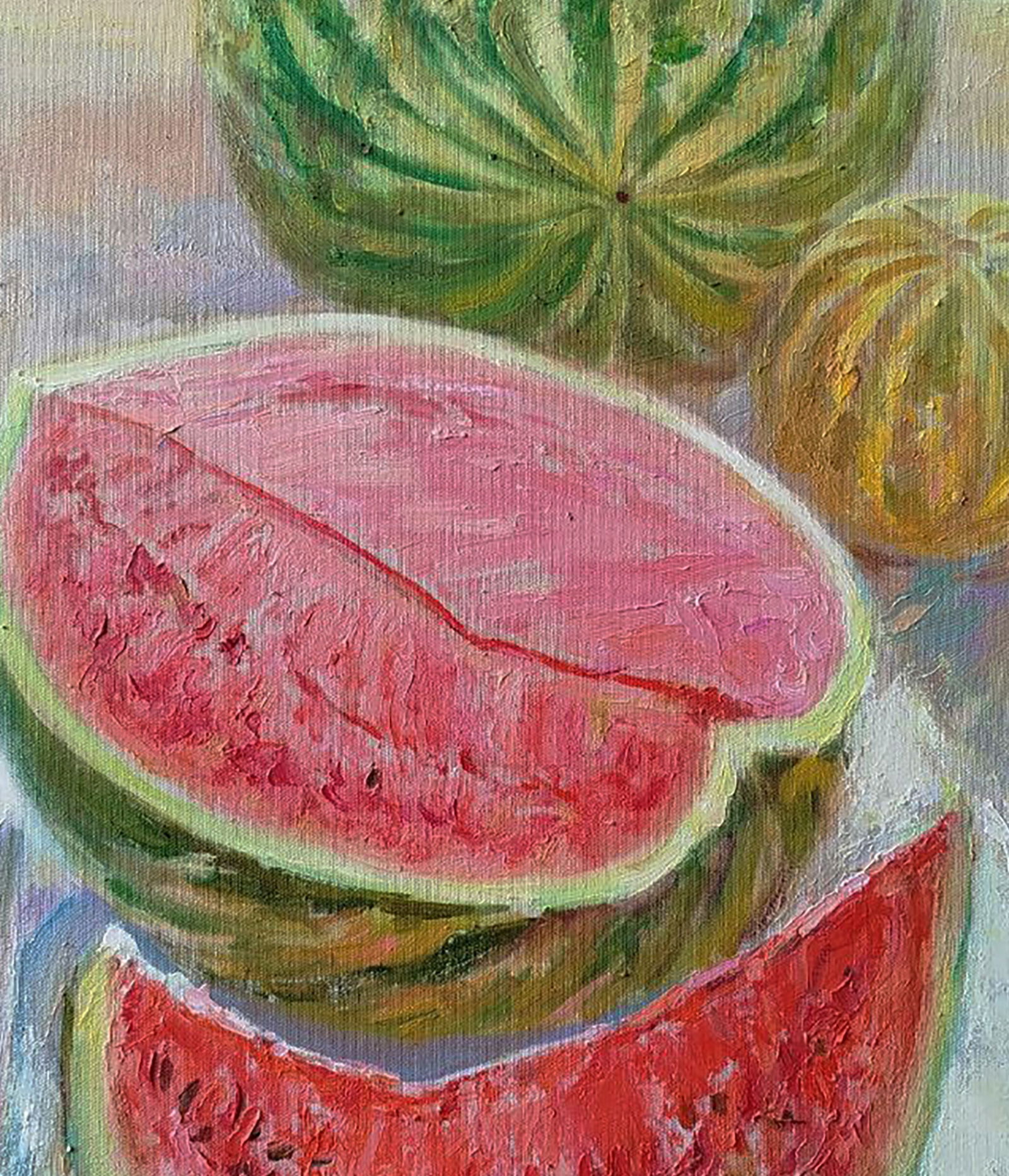 Oil painting Melon with watermelons Leonid Pavlenko - 6