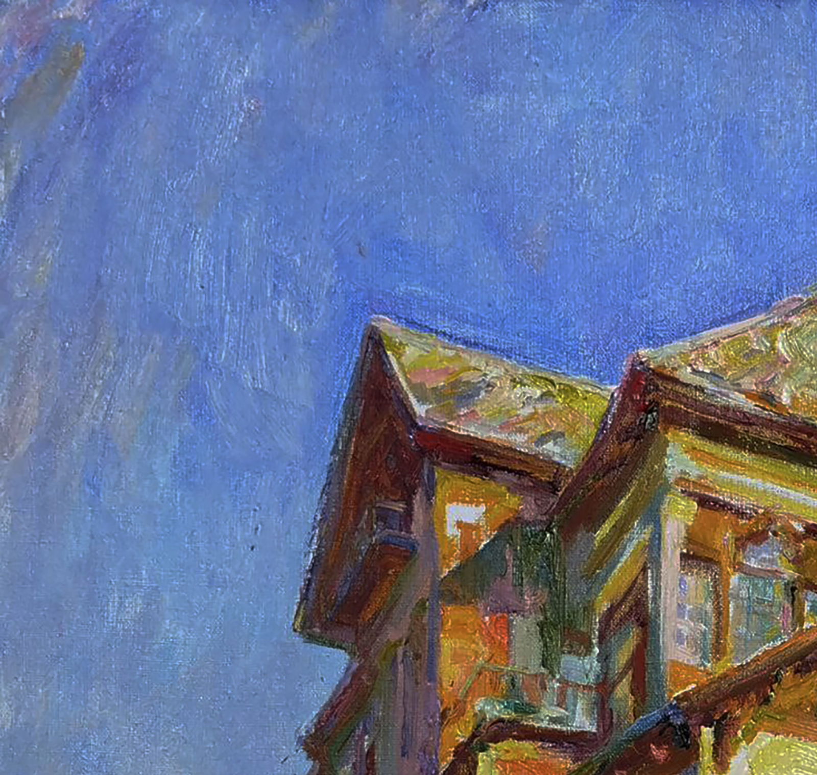 Oil painting East side of the house Leonid Pavlenko - 4