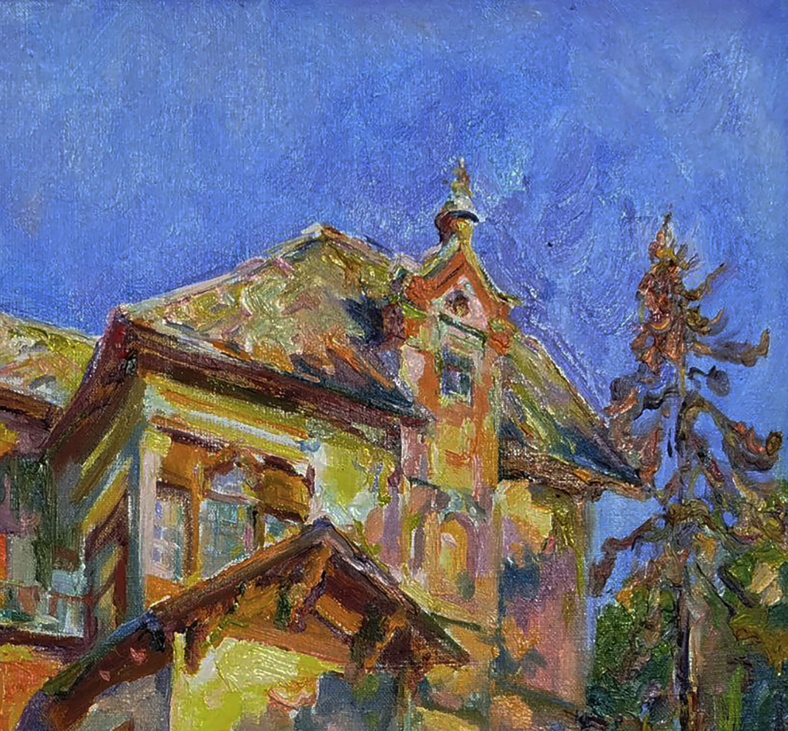 Oil painting East side of the house Leonid Pavlenko - 5