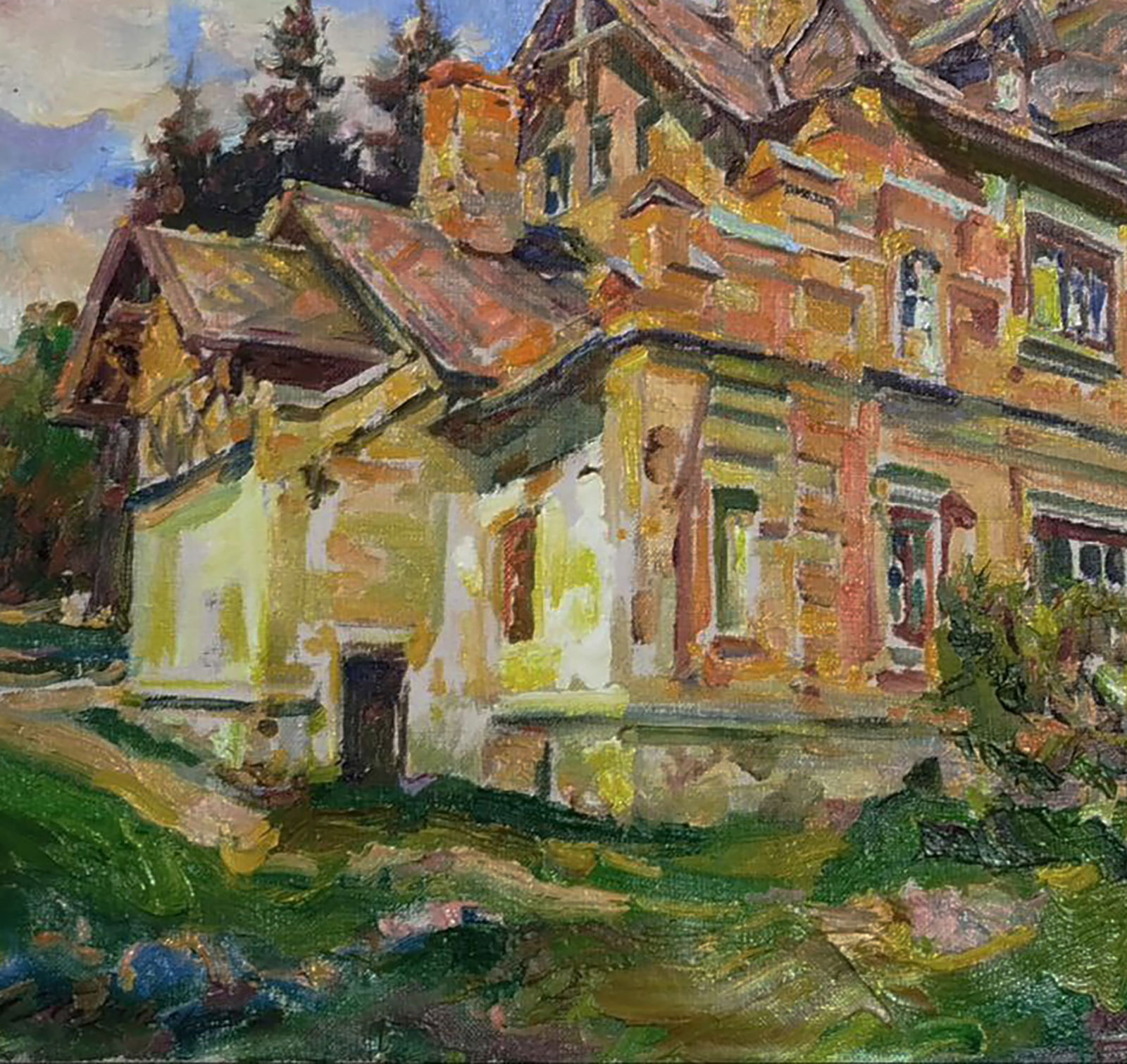Oil painting West side of the house Leonid Pavlenko - 3