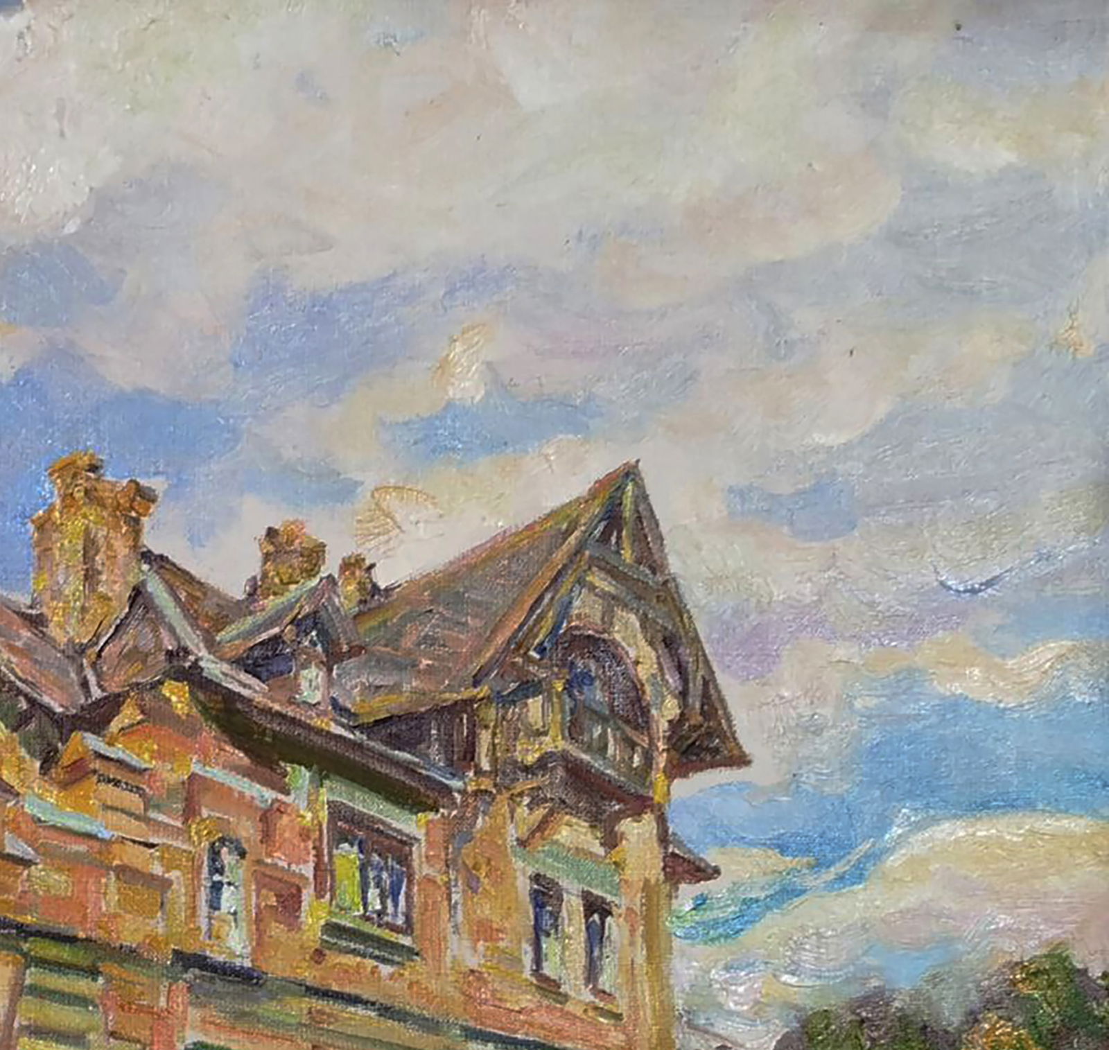 Oil painting West side of the house Leonid Pavlenko - 5
