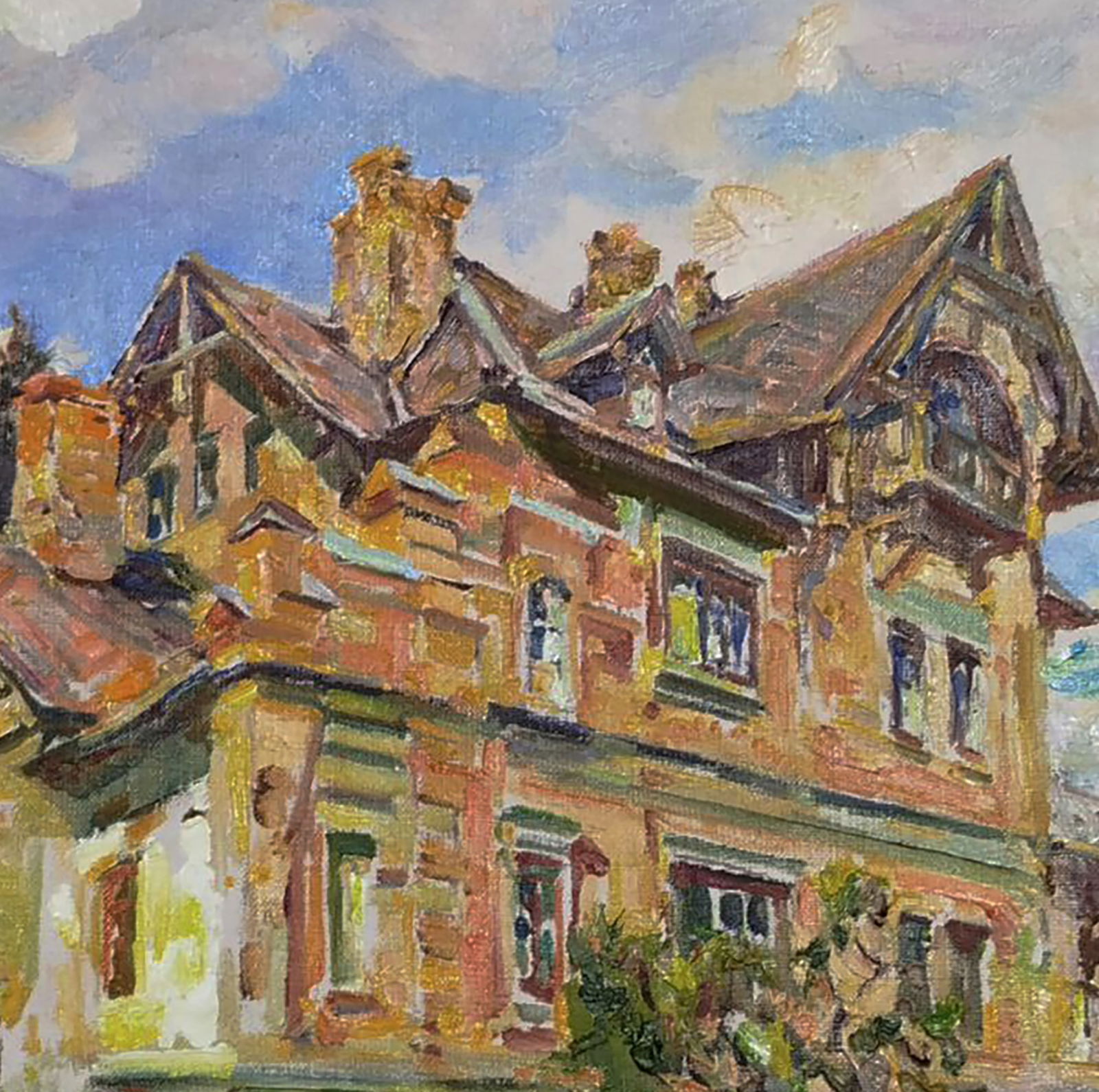 Oil painting West side of the house Leonid Pavlenko - 6