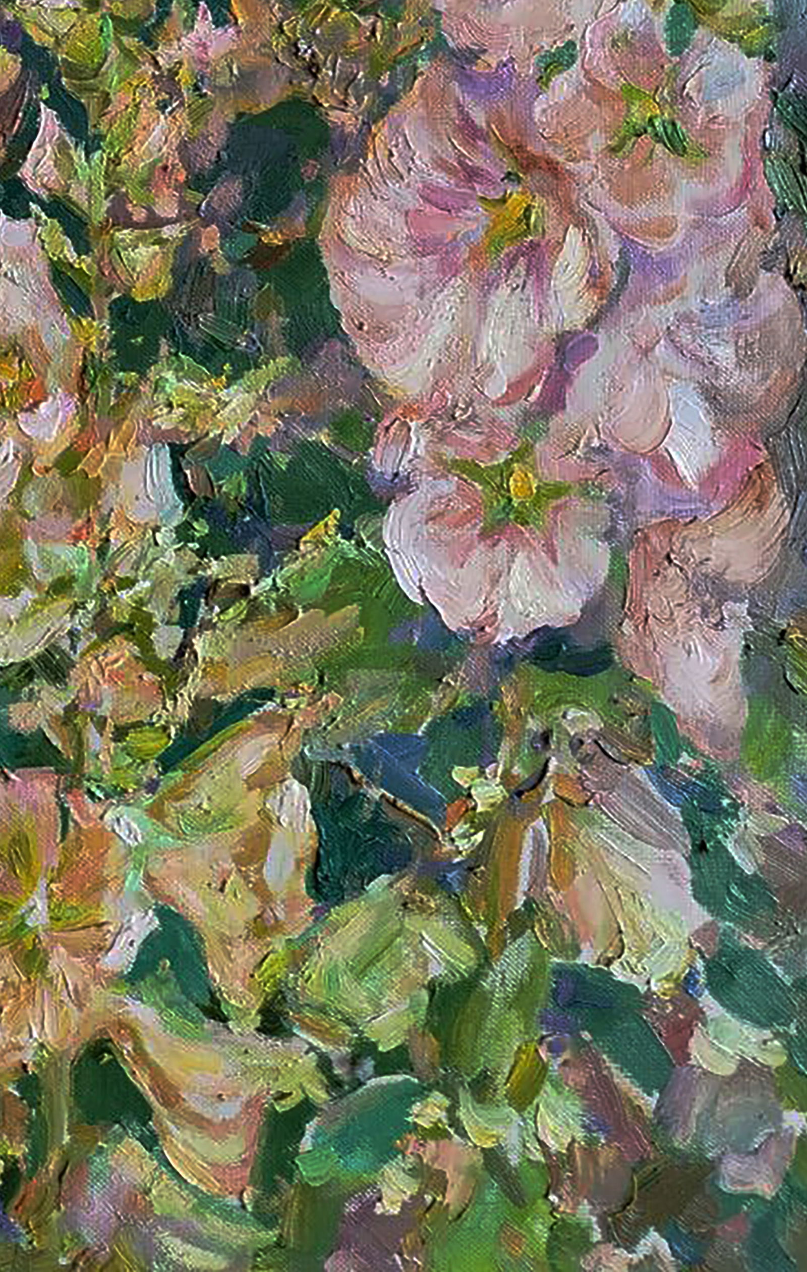 Oil painting Flowers in the garden Leonid Pavlenko - 2