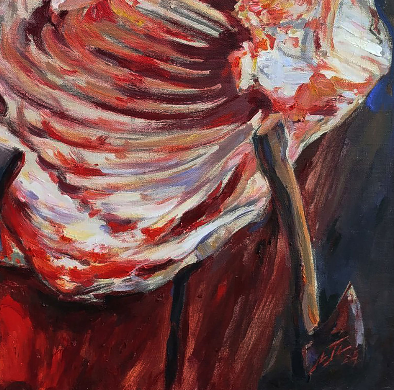 Oil painting Piece of meat Leonid Pavlenko - 2