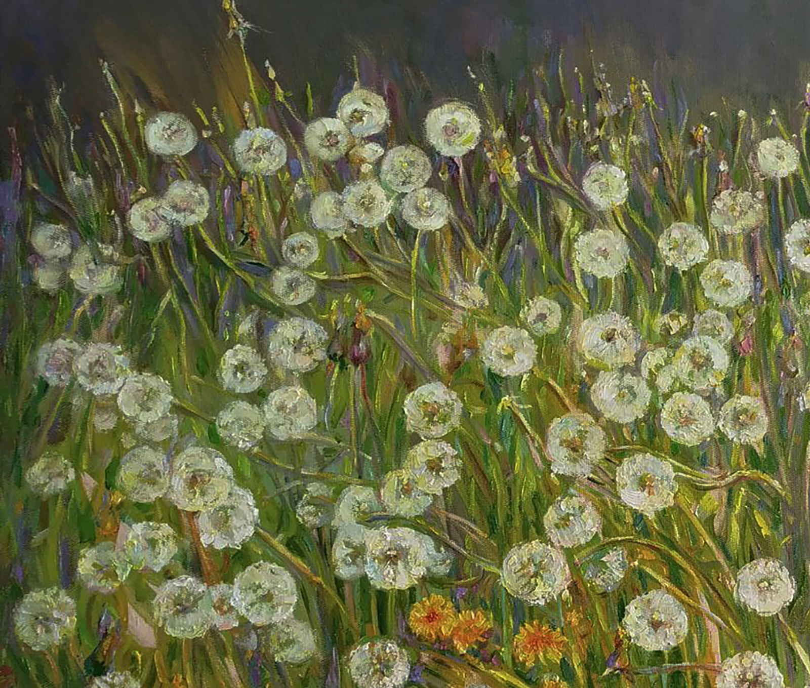 Oil painting Dandelions are blooming Leonid Pavlenko - 4