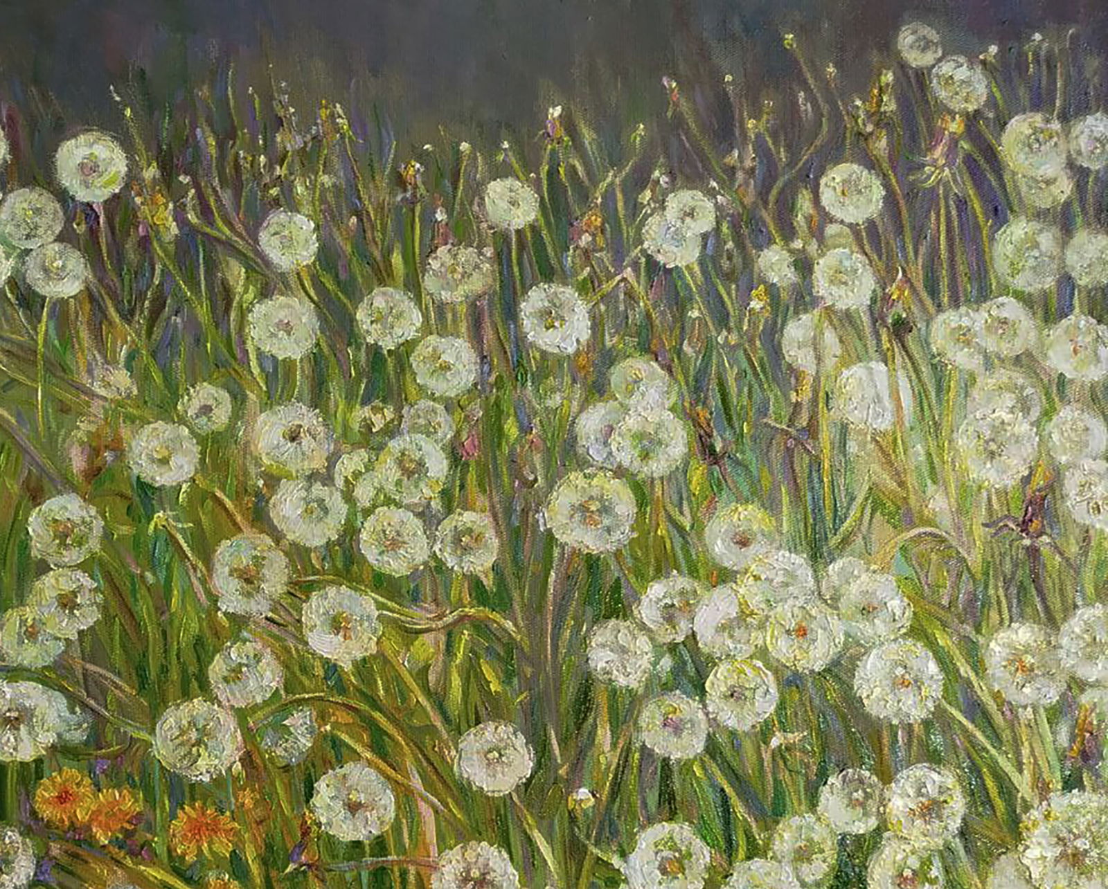 Oil painting Dandelions are blooming Leonid Pavlenko - 5