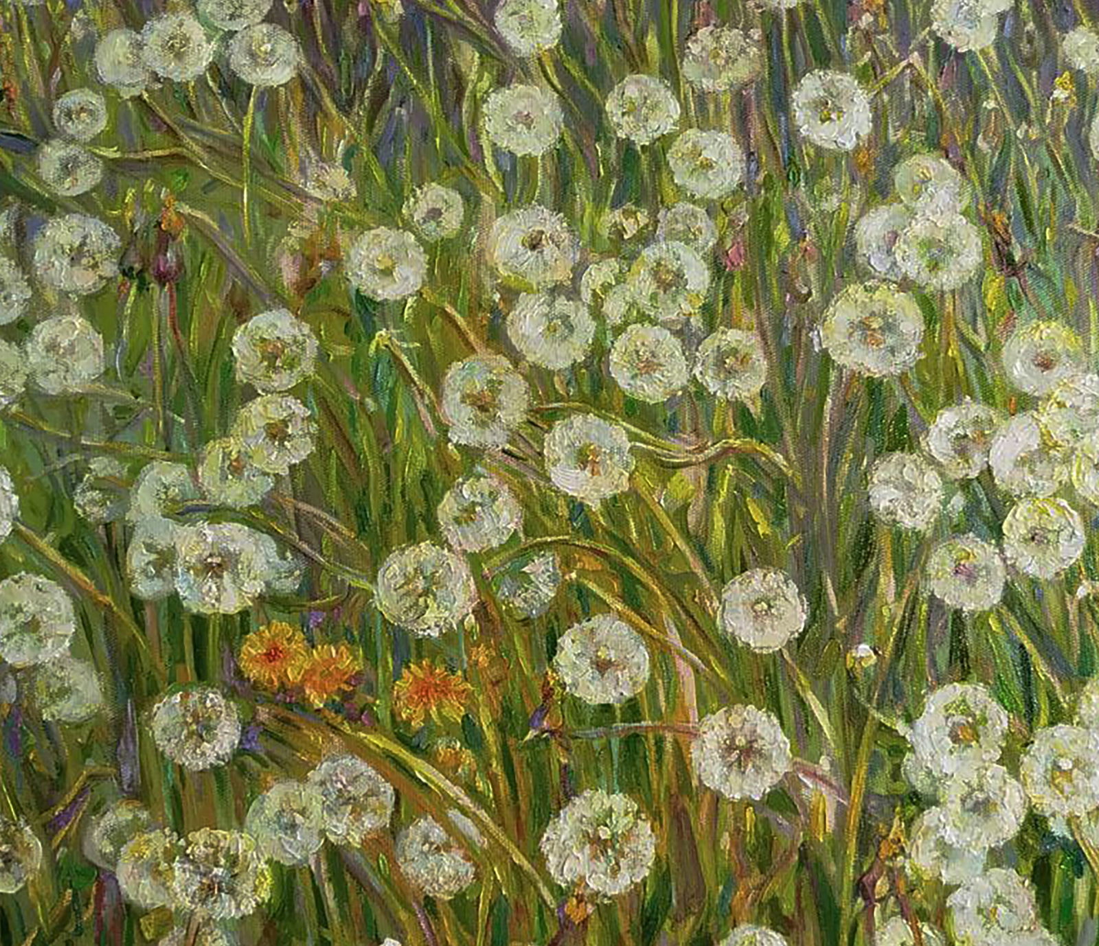 Oil painting Dandelions are blooming Leonid Pavlenko - 6