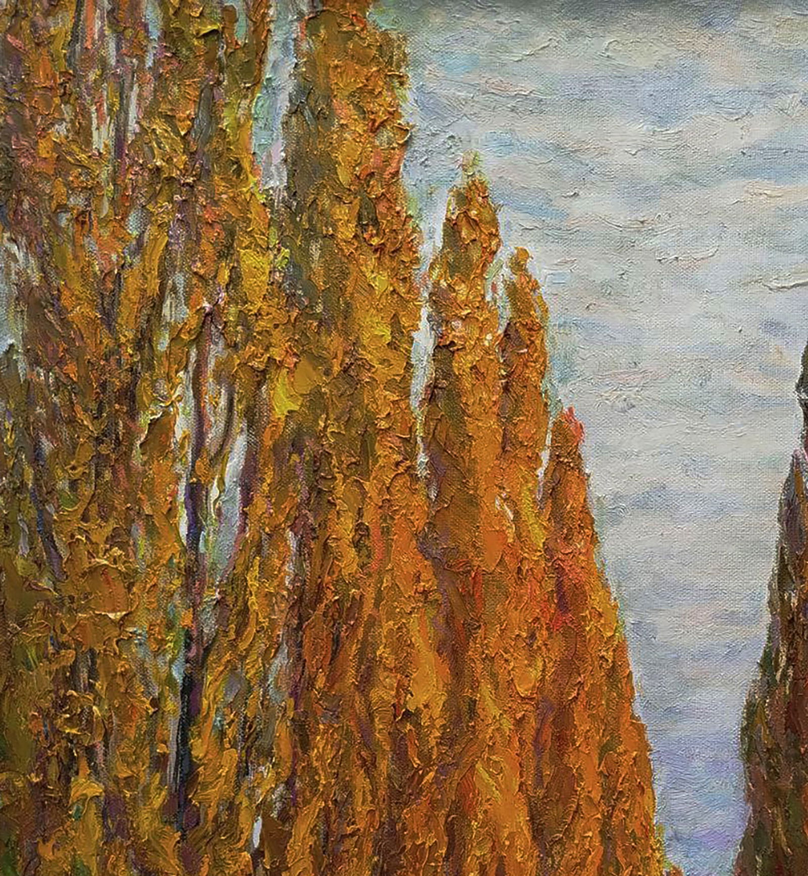 Oil painting Autumn alley of the park Leonid Pavlenko - 4