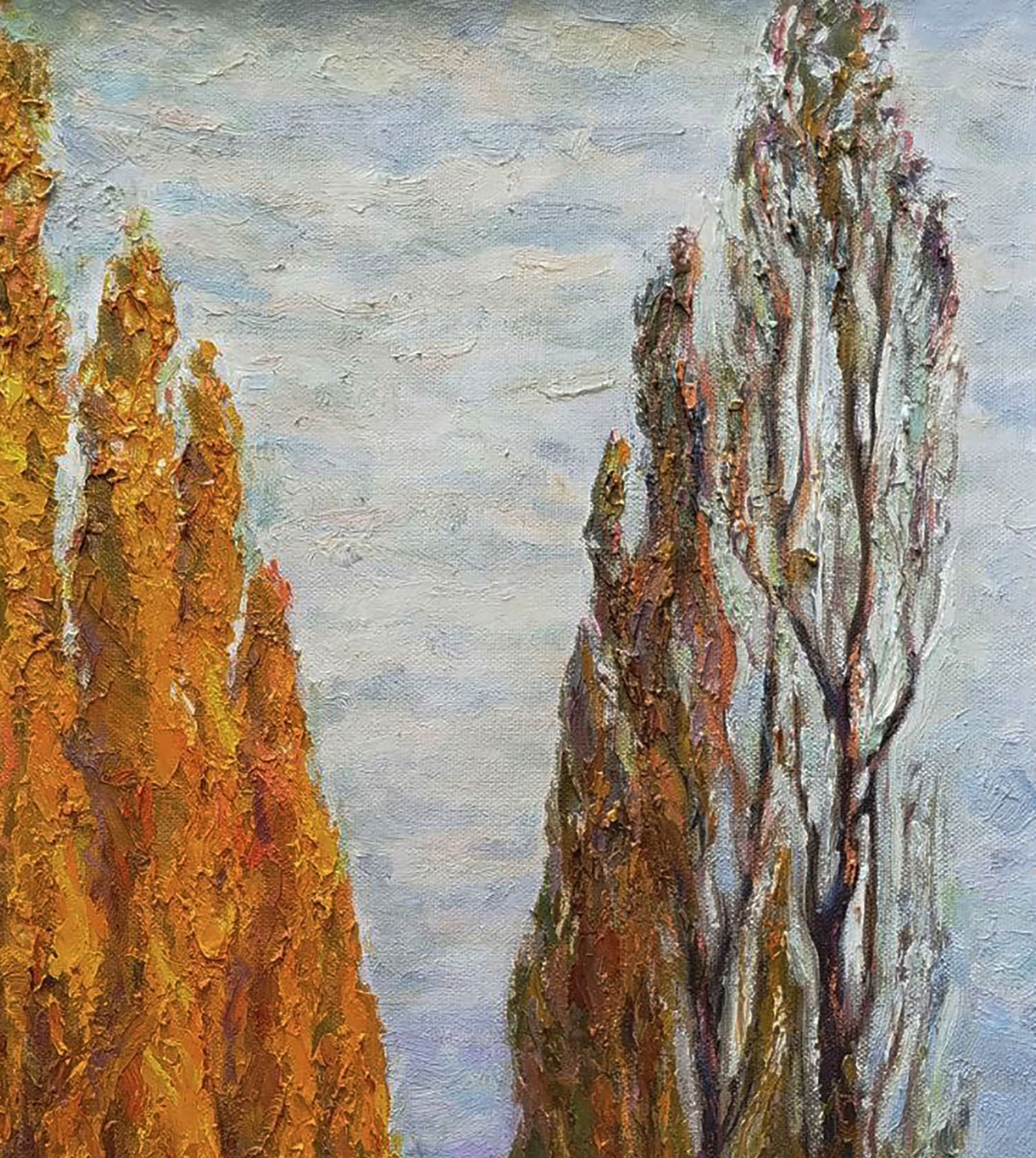 Oil painting Autumn alley of the park Leonid Pavlenko - 5