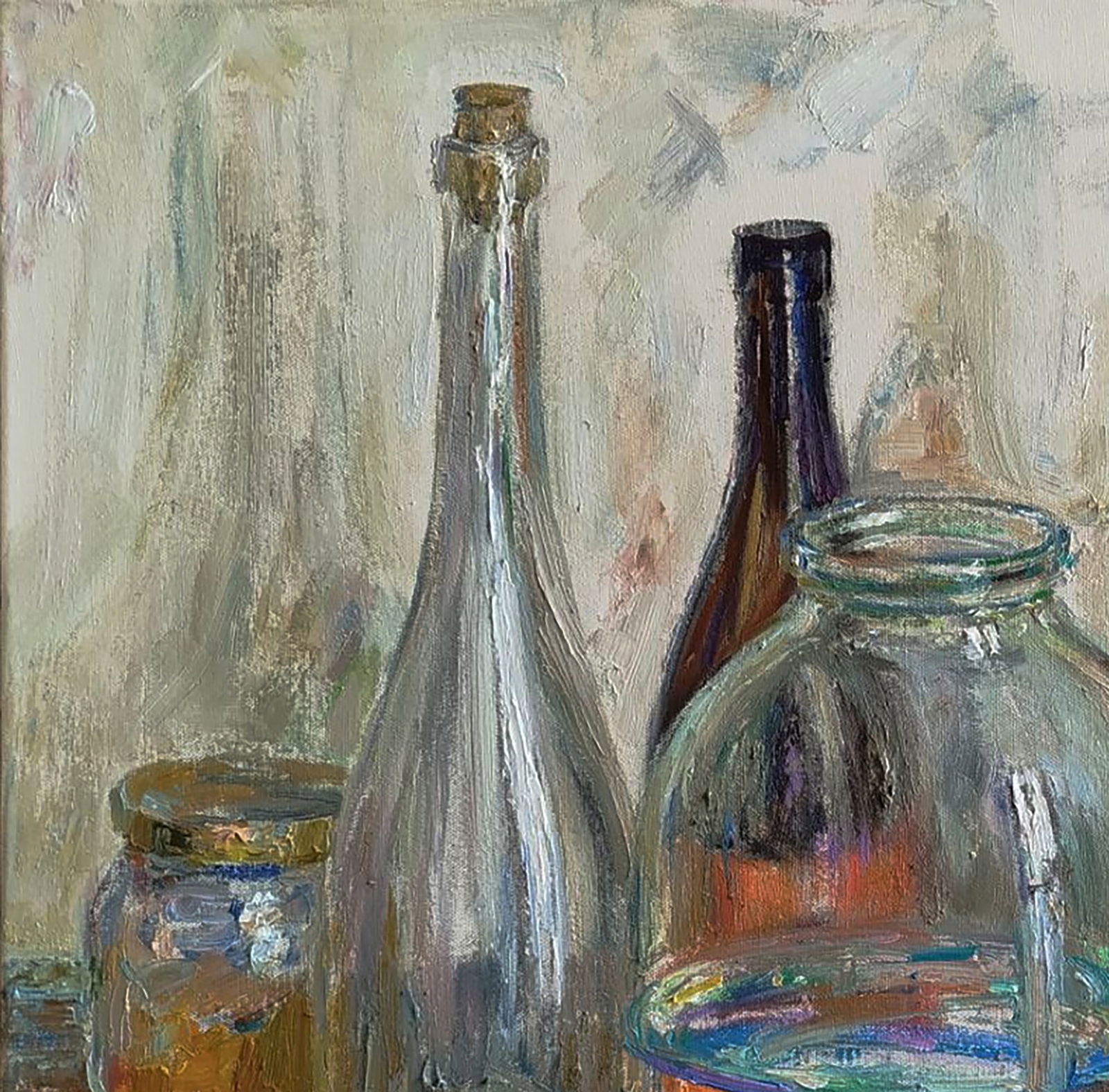 Oil painting Bottles on the table Leonid Pavlenko - 4