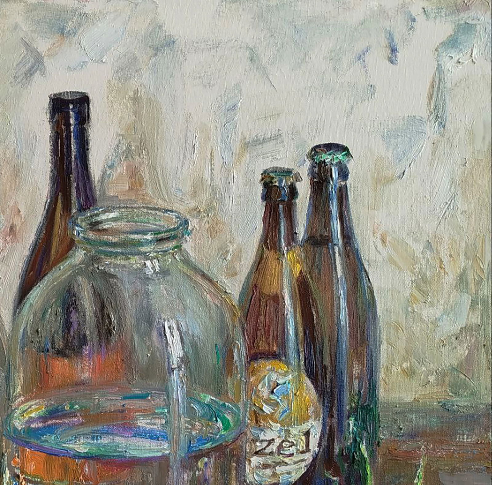 Oil painting Bottles on the table Leonid Pavlenko - 5