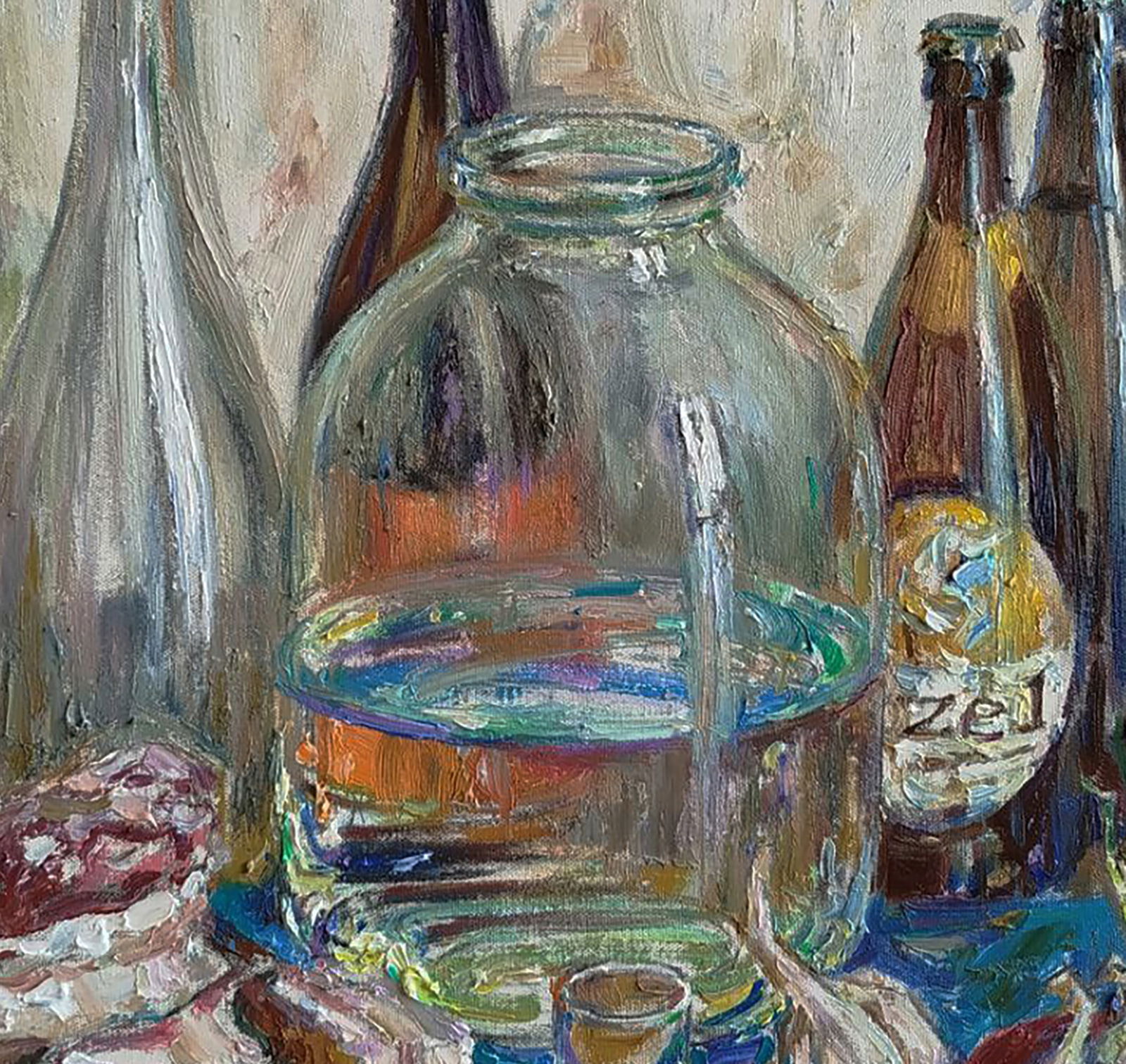 Oil painting Bottles on the table Leonid Pavlenko - 6